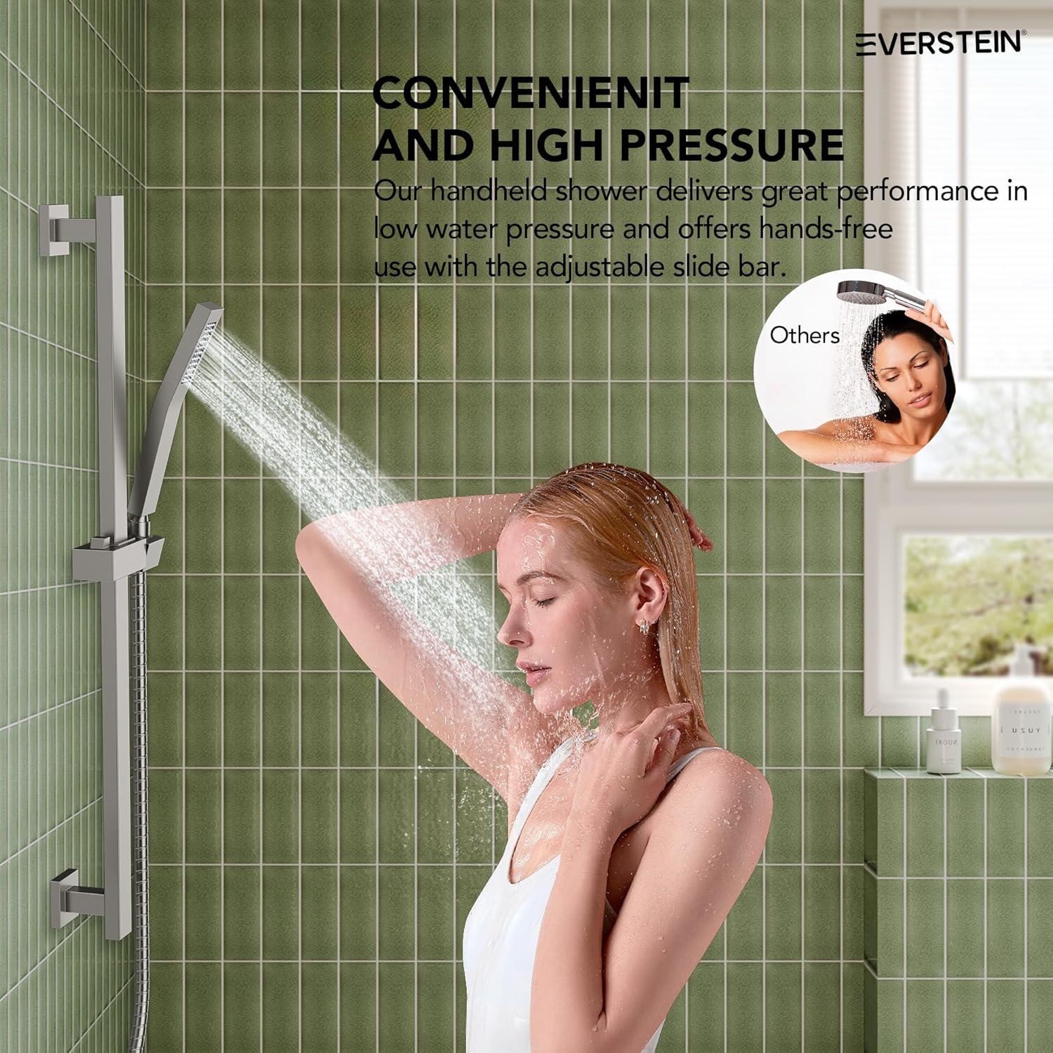 RainfallCascade 10" Pressure Balanced Slide BarShower System with Rough-In Valve