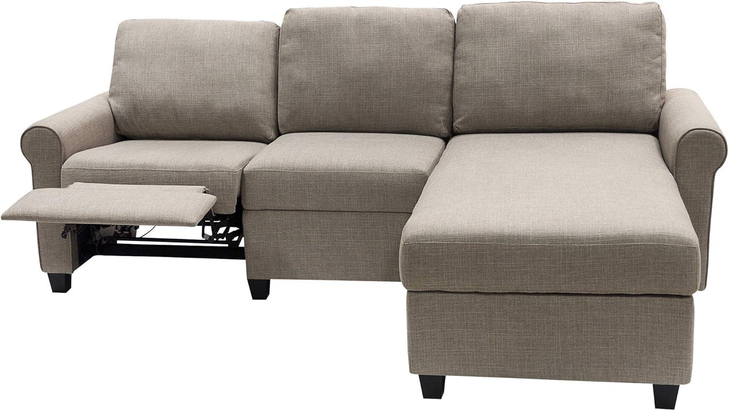 Serta Copenhagen Reclining Sectional Sofa with Storage Chaise