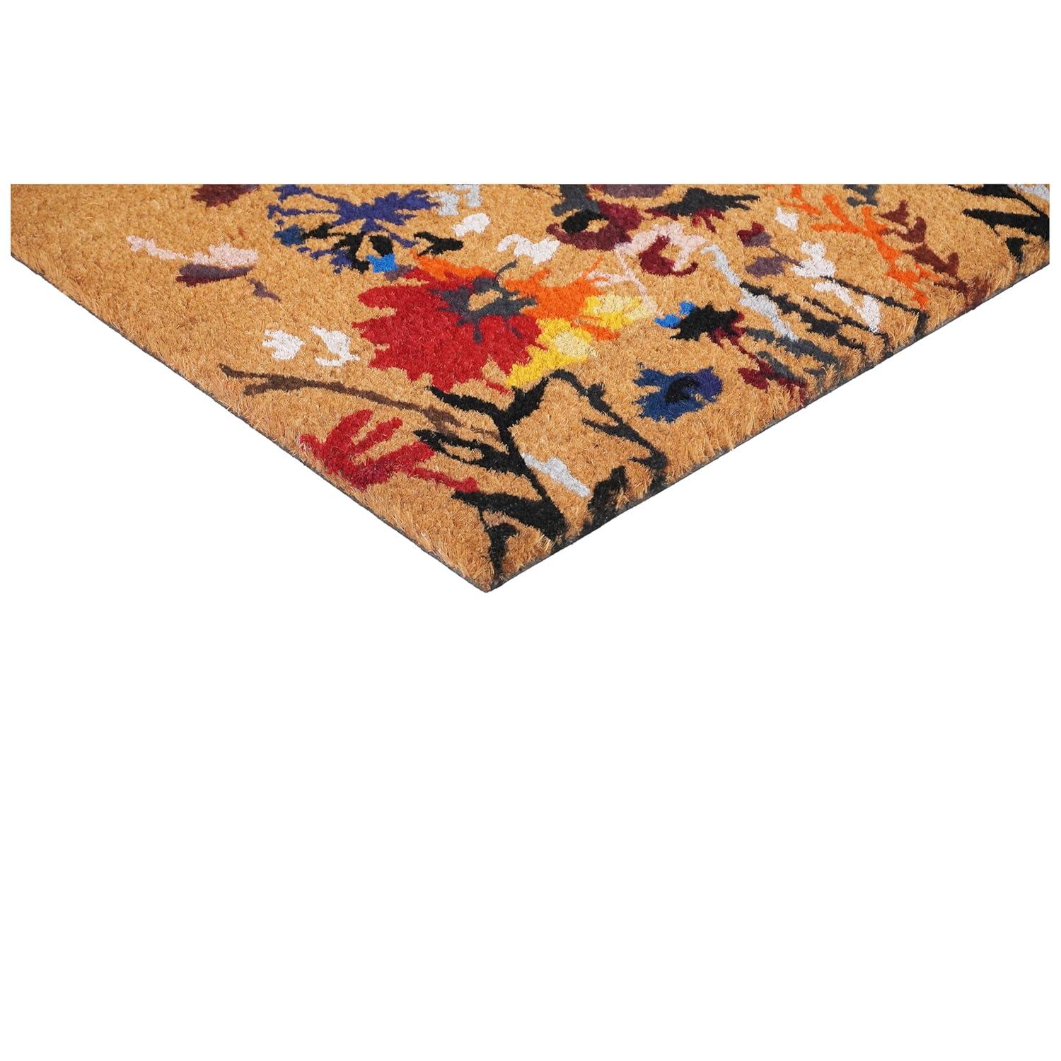 Calloway Mills Floral Non-Slip Indoor Outdoor Door Mat & Reviews | Birch Lane