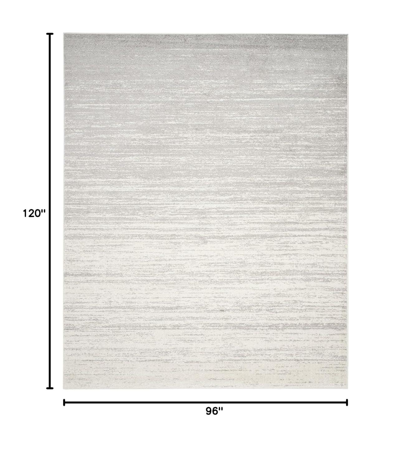 Adirondack ADR113 Machine Made Indoor Area Rug - Ivory/Silver - 8'x10' - Safavieh
