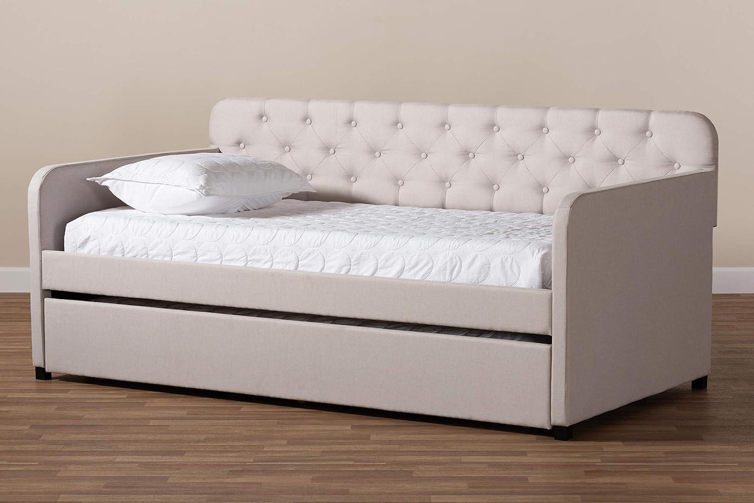 Baxton Studio Daybeds Twin Beige