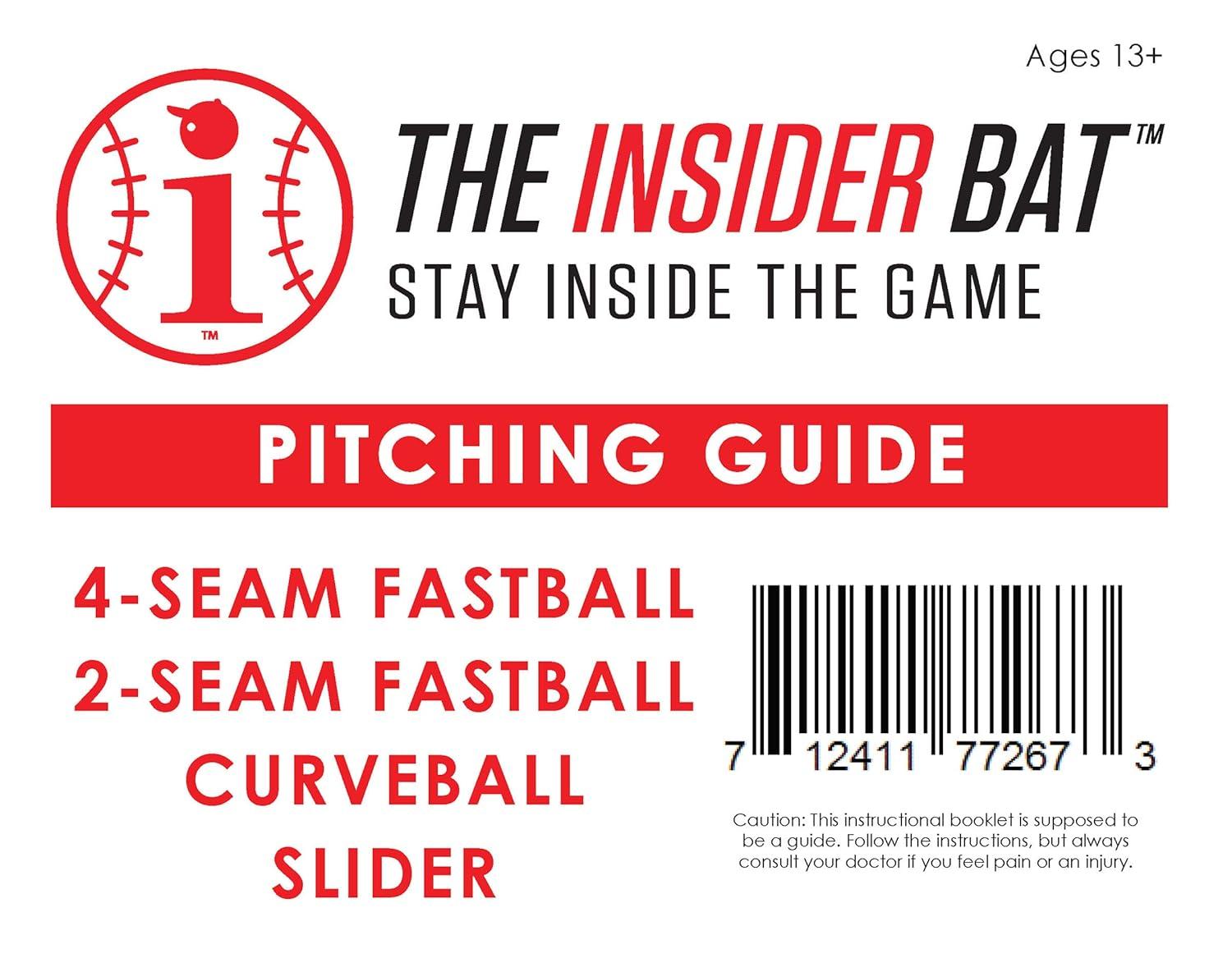 Baseball Pitching Trainer Pitch Training Ball with Detailed Colored Grip Instructions, Single Ball