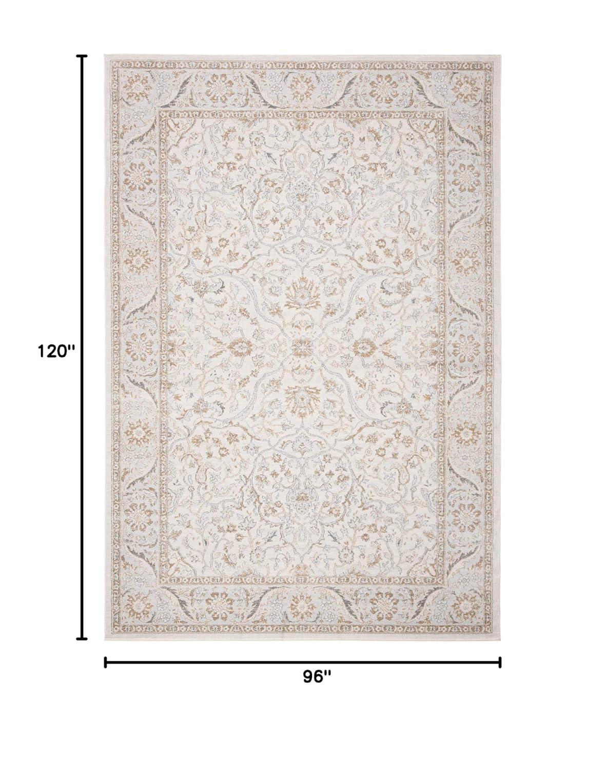 Isabella ISA912 Power Loomed Area Rug - Cream/Beige - 8'x10' - Safavieh.
