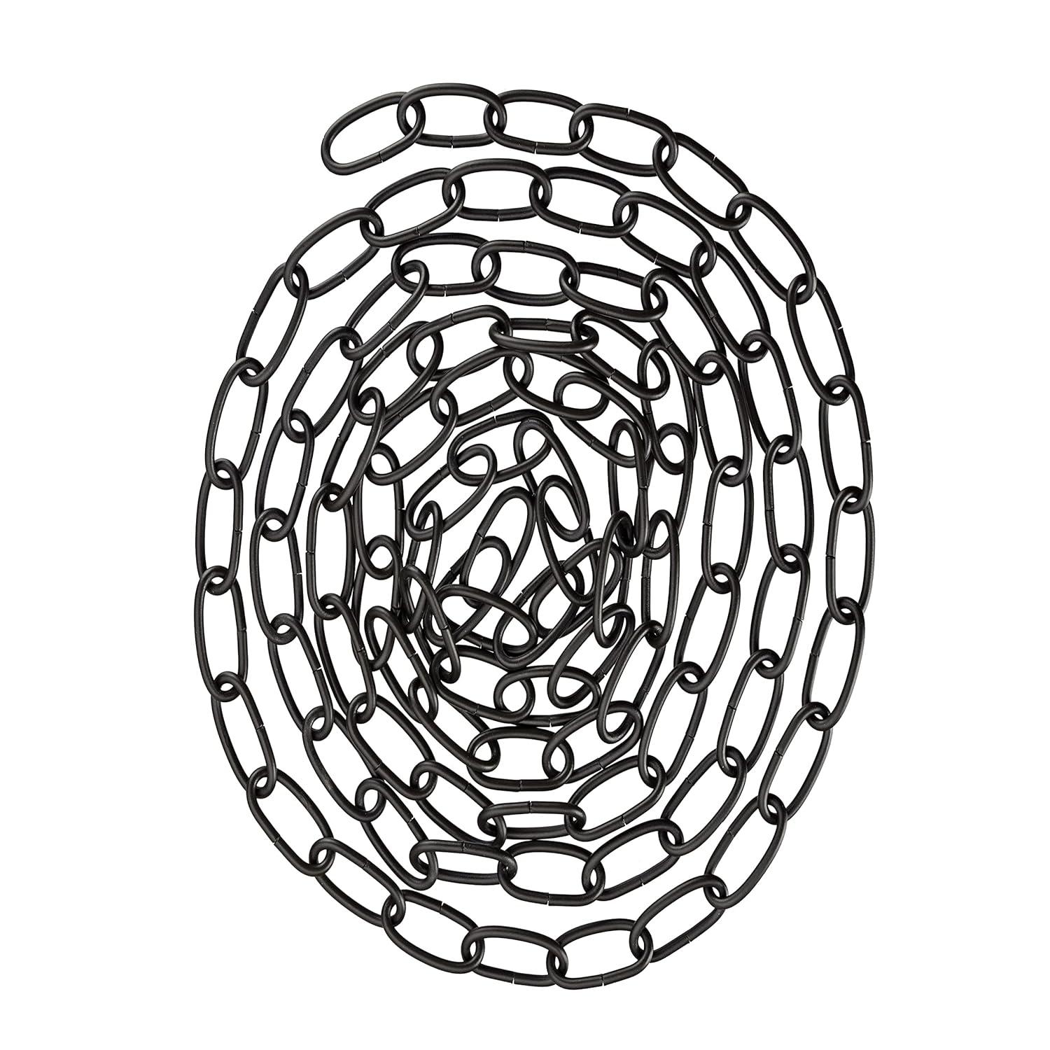 Aspen Creative 21110-51,Steel 10 Feet Heavy Duty Chain For Hanging Up Maximum Weight 40 Pounds-Lighting Fixture/Swag Light/Plant In Antique Brass.11 Gauge.