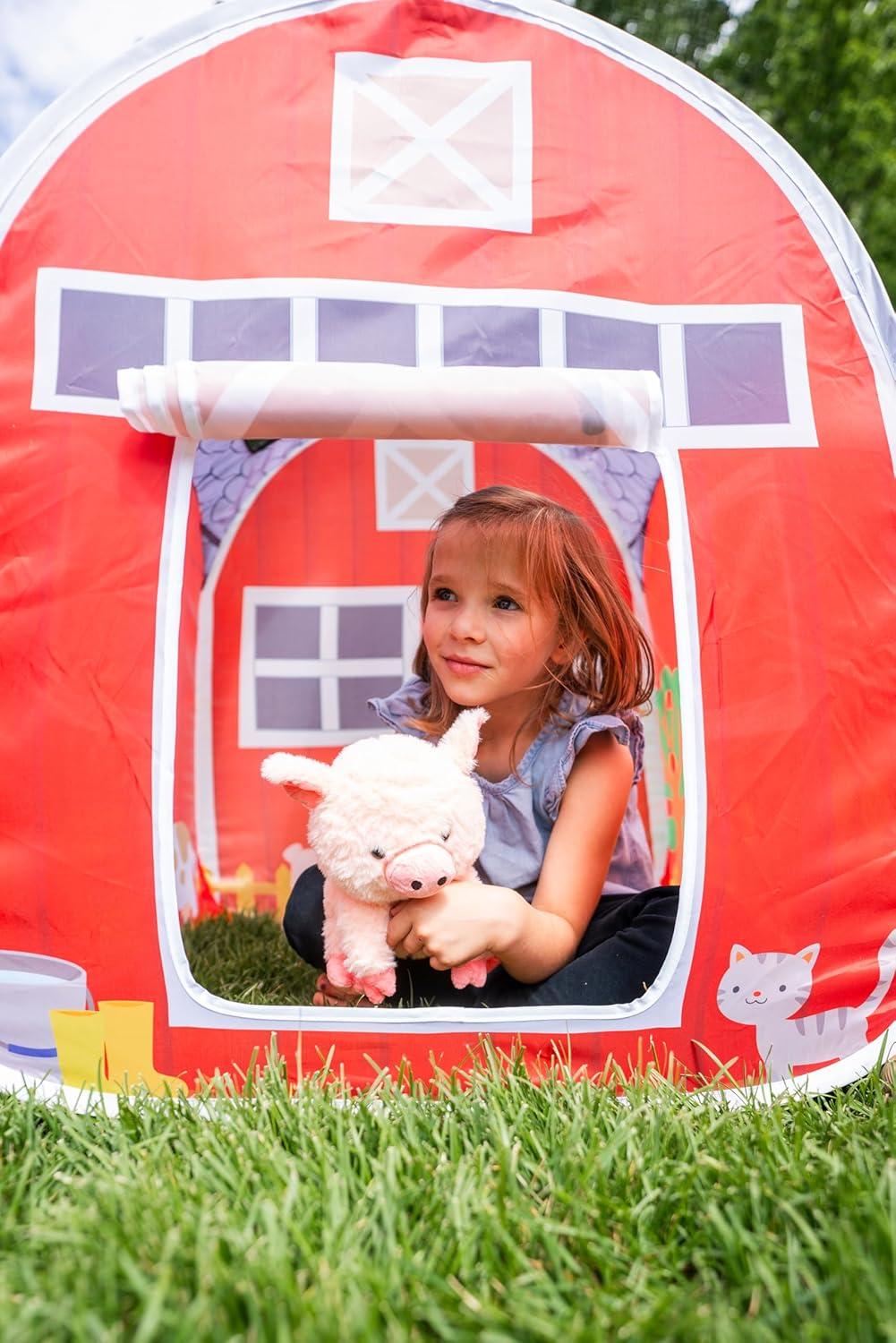 Red Farm House Pop-Up Tent with Mesh Panels