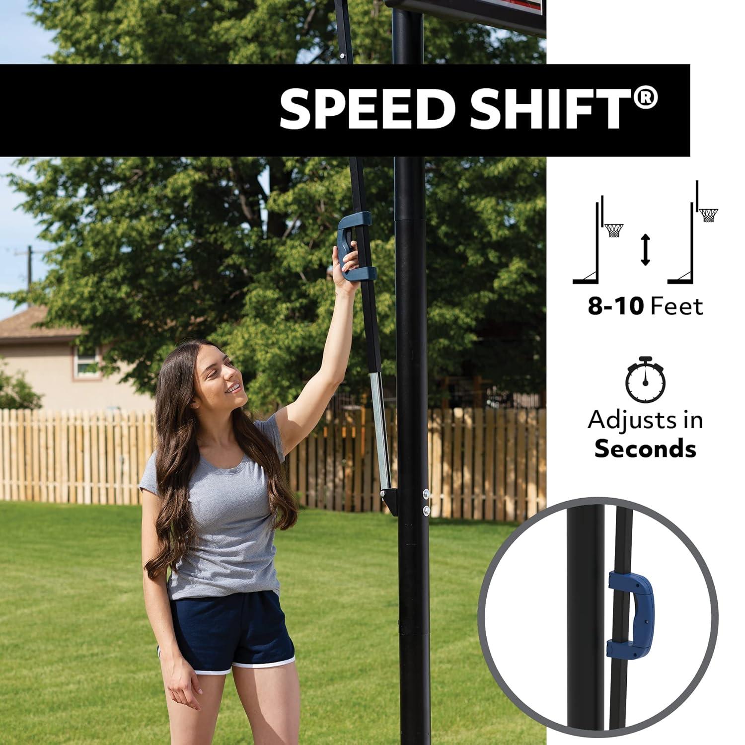 Lifetime Lifetime Height Adjustable Portable Basketball Hoop (50" Polycarbonate Backboard)