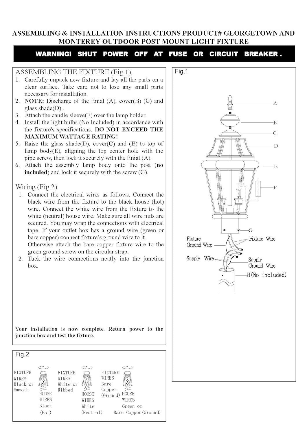 Lighting Lumens 2 Light Verdigris Outdoor Post Lantern Pendant - Clear Beveled Glass Shade