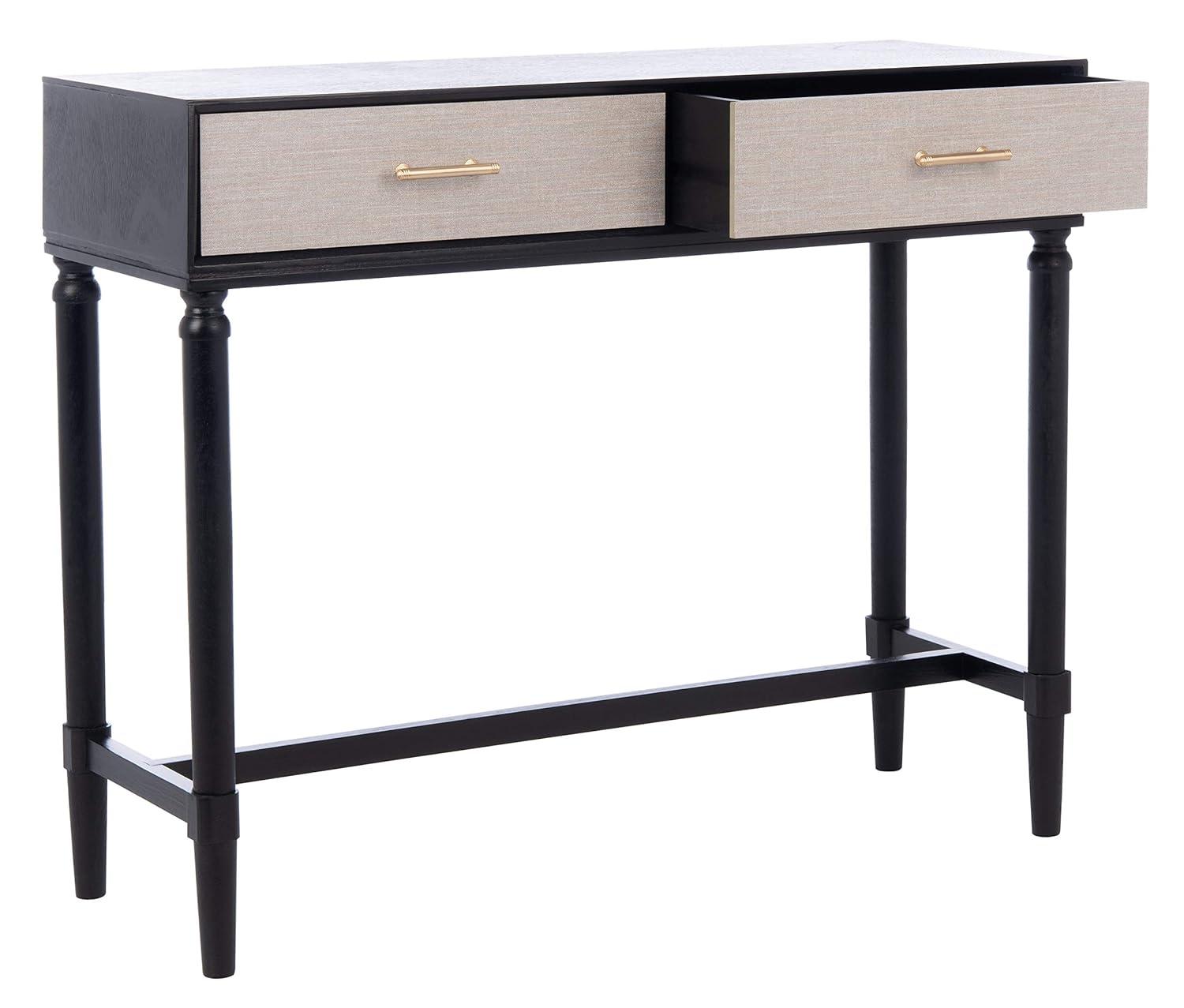 Estella 2 Drawer Console Table - CNS5731B - Black - Safavieh