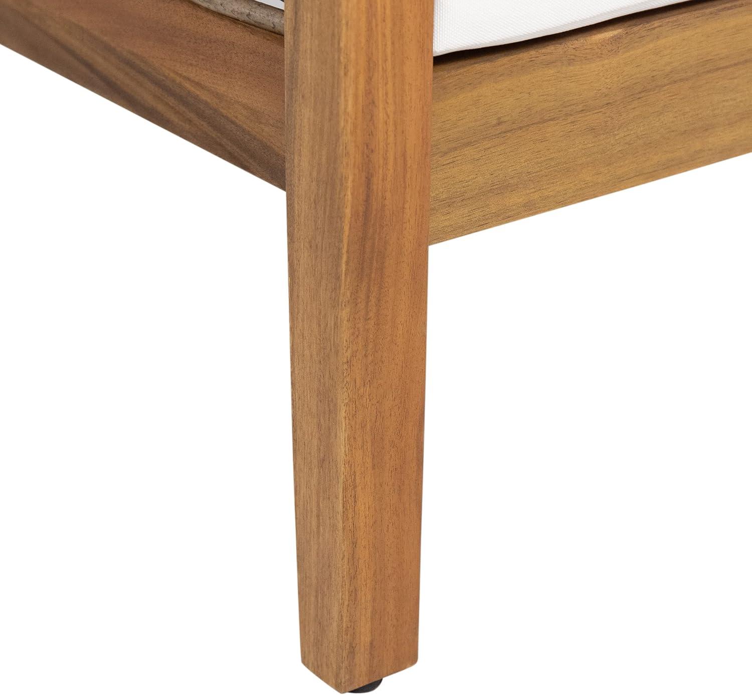 Burchett 2pk Outdoor Acacia Wood Club Chairs with Cushions: Weather-Resistant, UV-Resistant - Christopher Knight Home