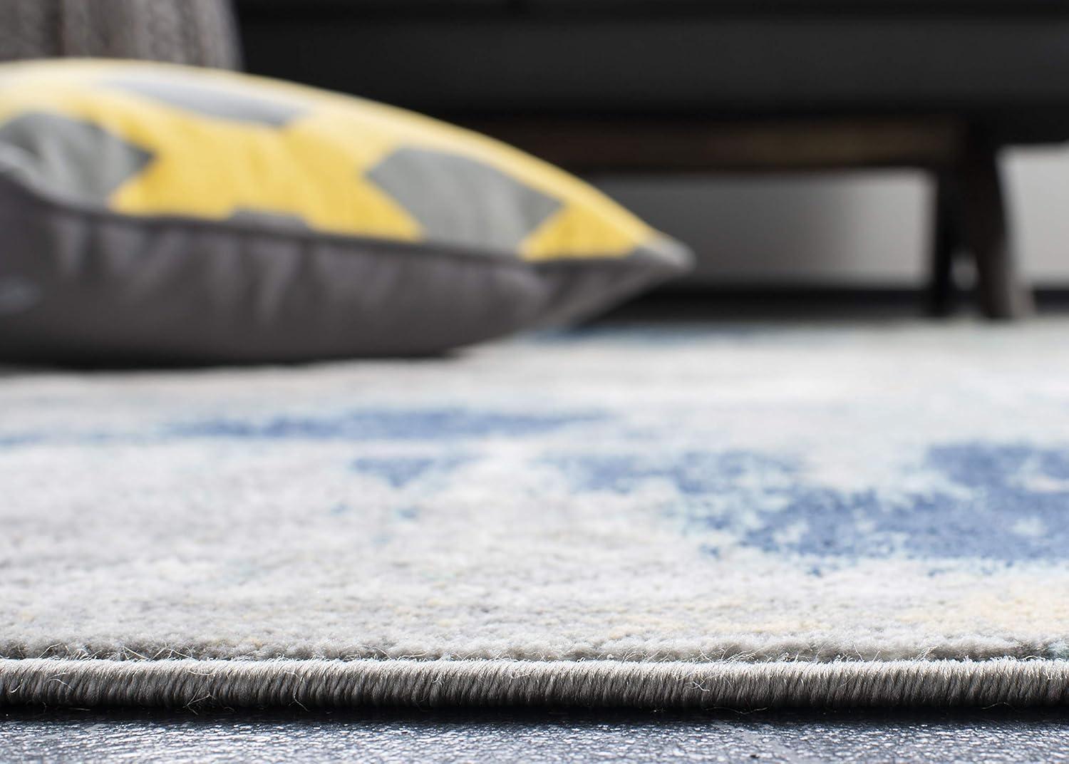 Jasper JSP101 Power Loomed Accent Rug - Grey/Gold - 3'x5' - Safavieh