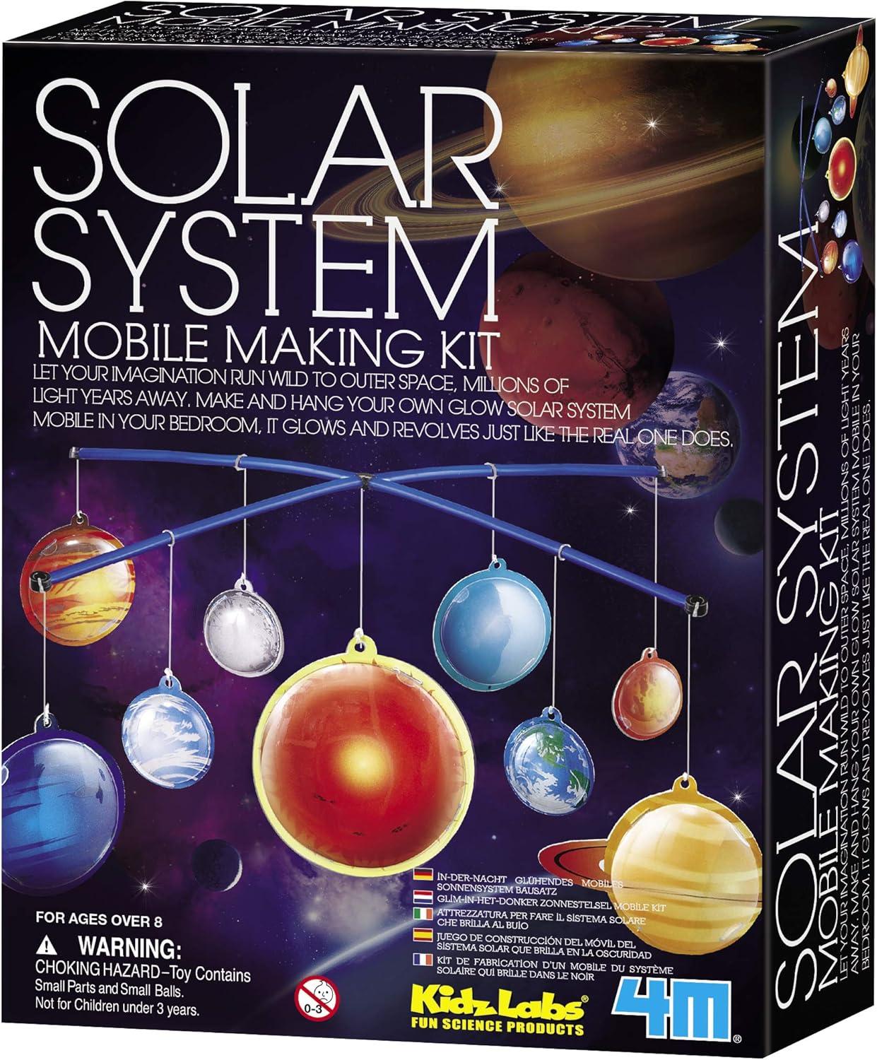 4M Glow-in-the-Dark Solar System Mobile Making Kit, Multi