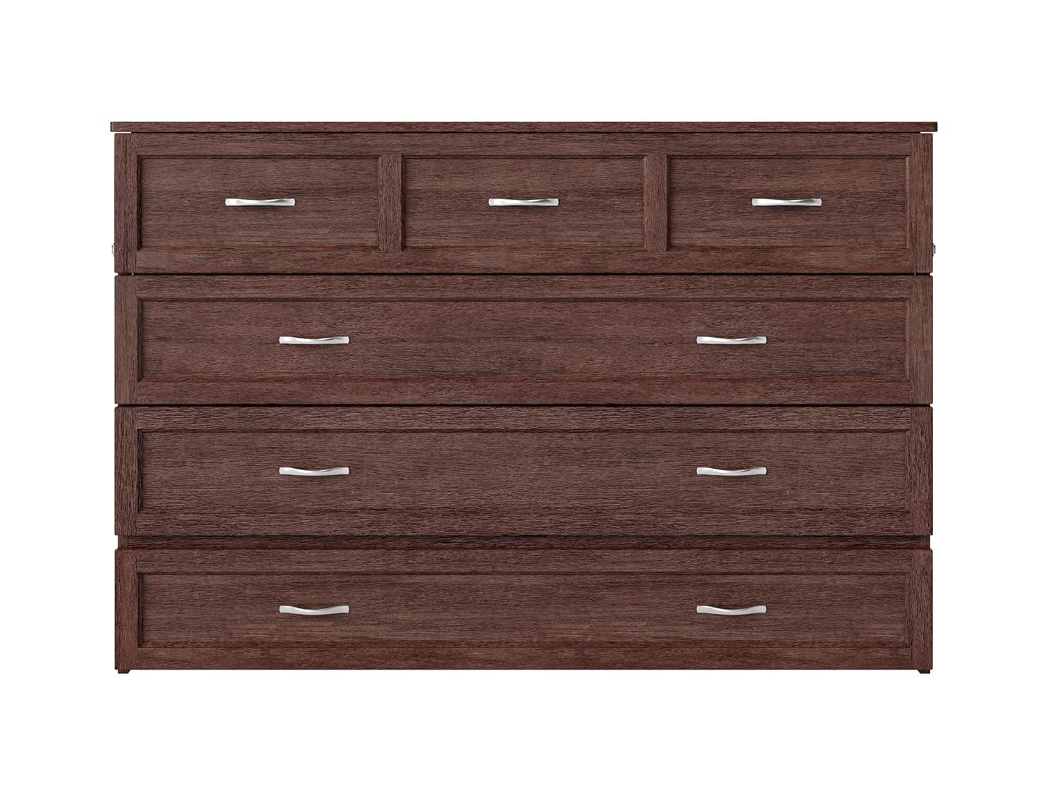 Queen Deerfield Murphy Bed Chest with Charging Station - AFI Atlantic Furniture