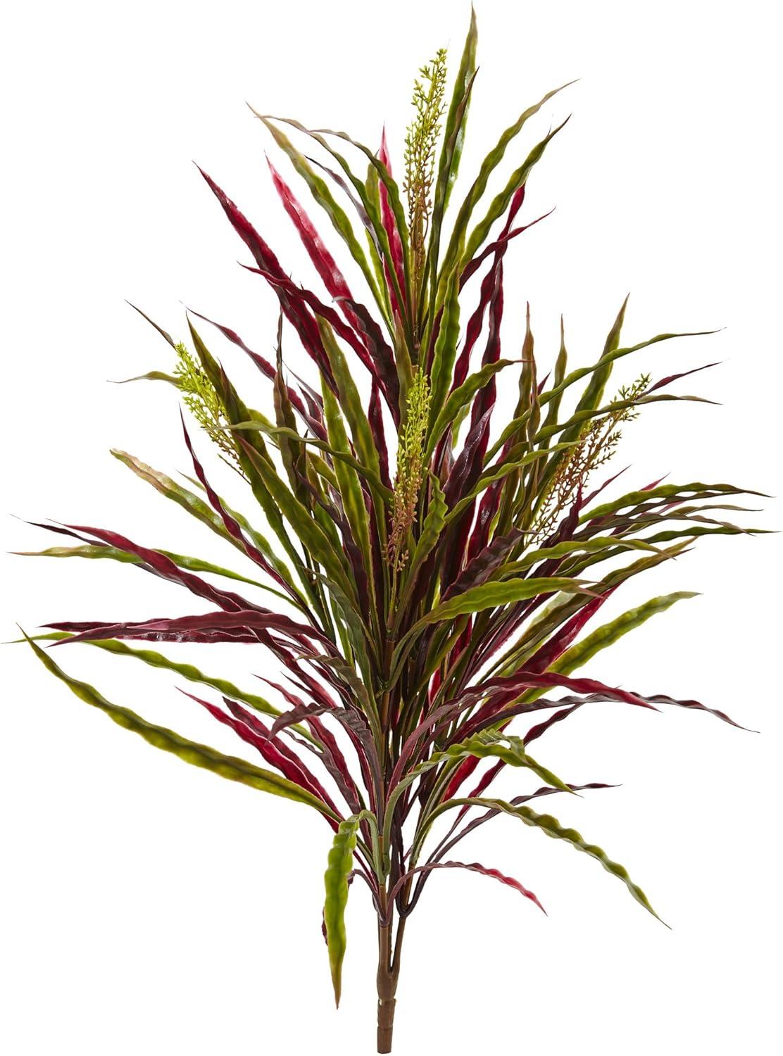 Nearly Natural 28-in Fall Vanilla Grass Artificial Plant (Set of 3)