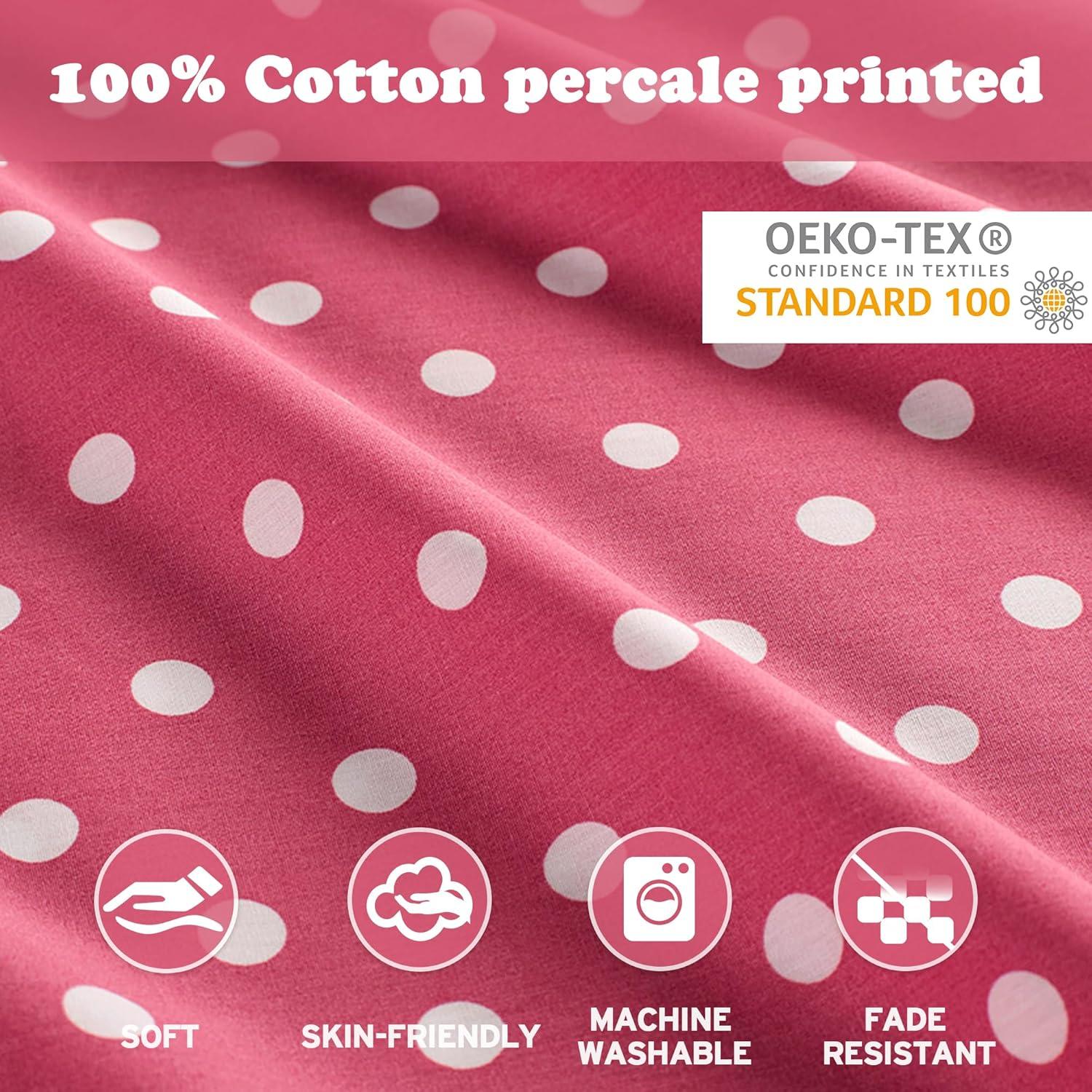 Cotton Polka Dot Printed Sheet Set