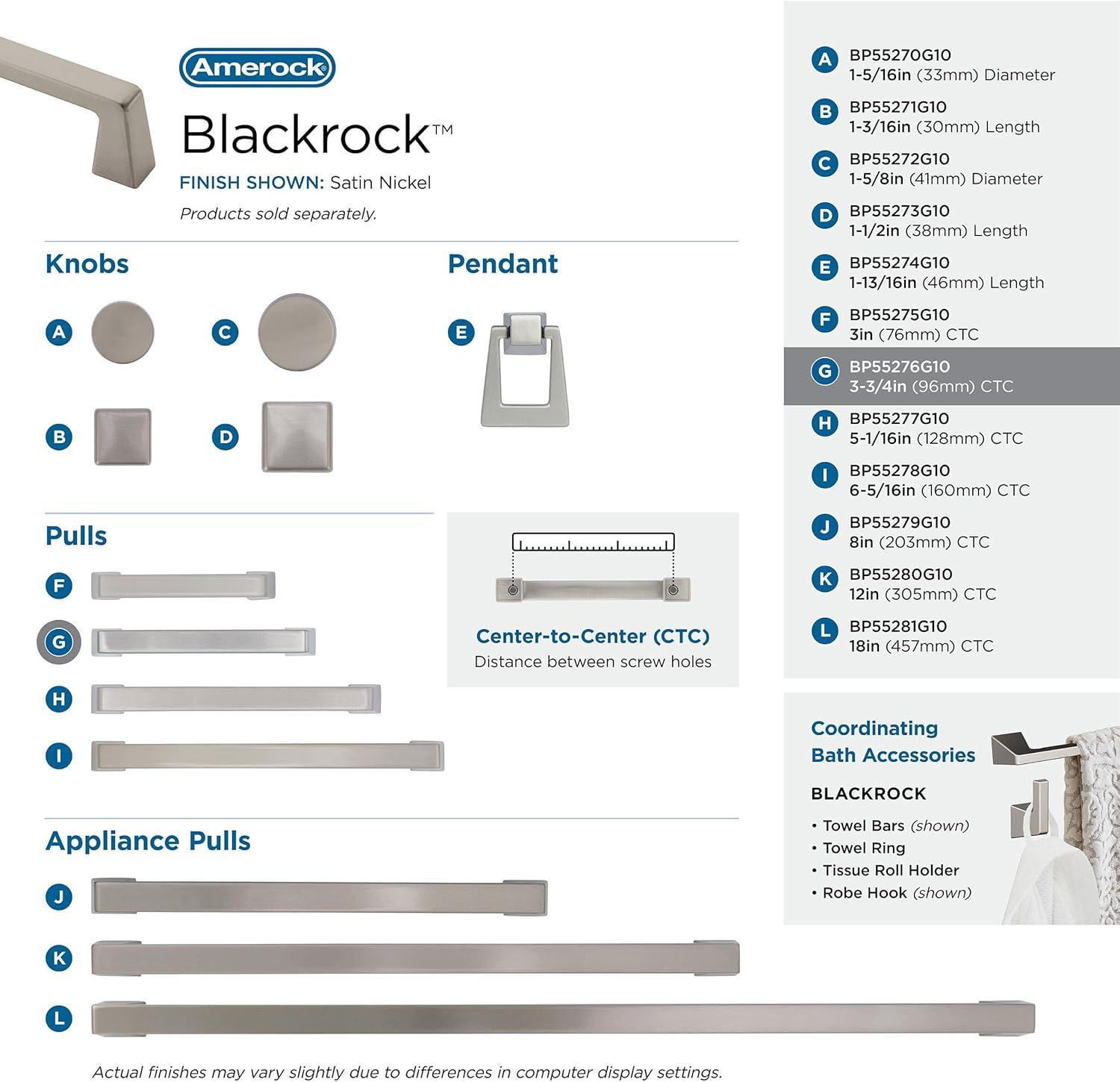 Blackrock 3 3/4" Center to Center Bar Pull