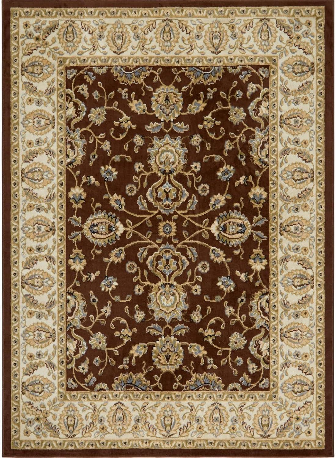 Lizette Oriental Brown/Beige Area Rug