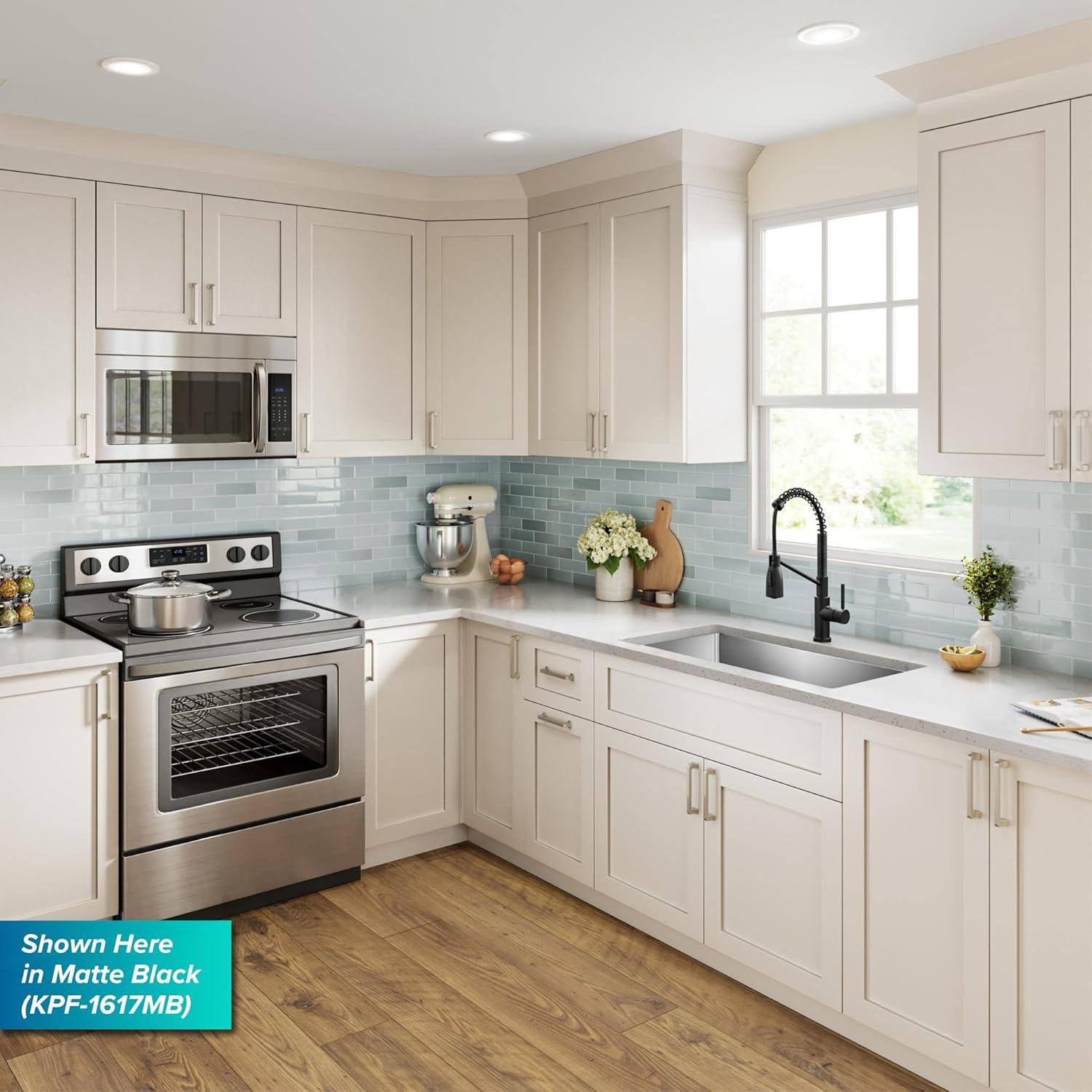 KRAUS Bolden Commercial Style 2-Function Single Handle Pull Down Kitchen Faucet