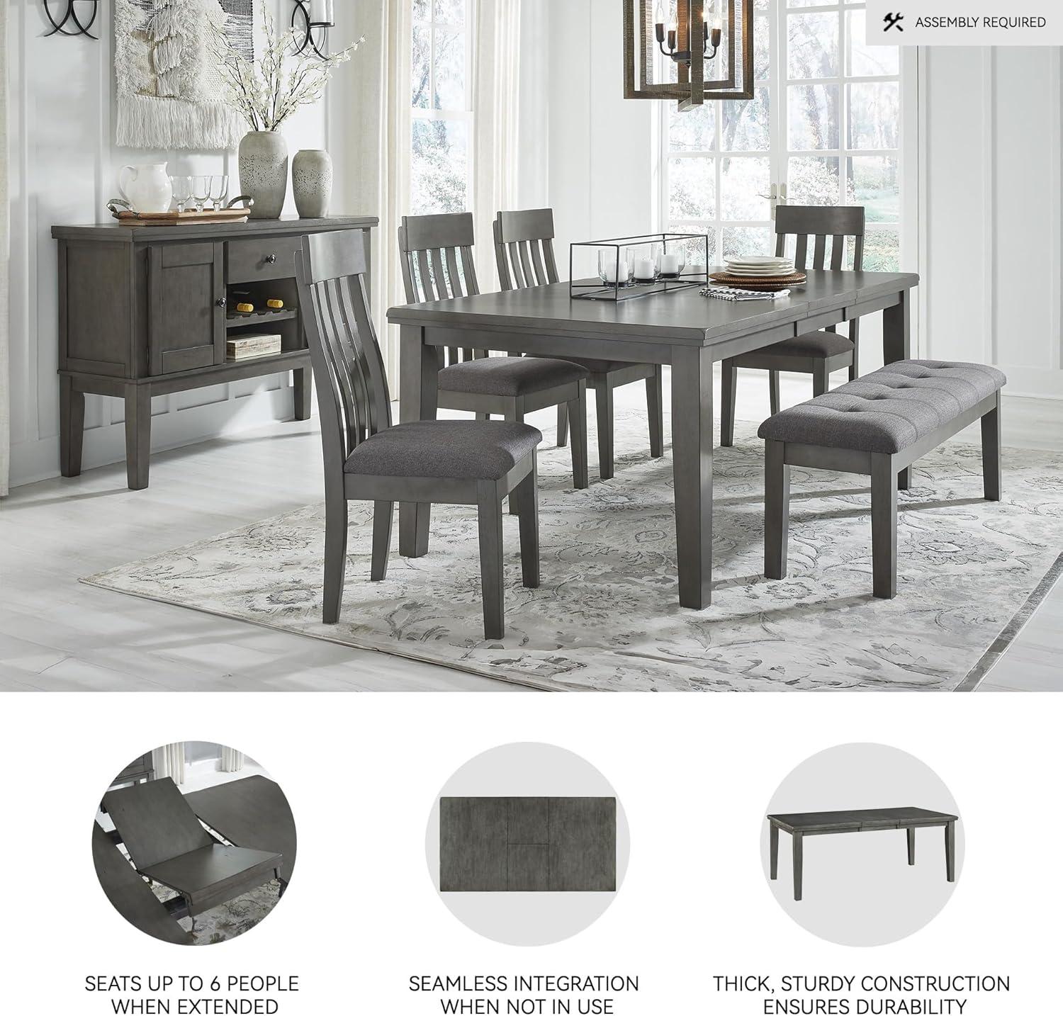 Signature Design by Ashley Hallanden Gray Dining Extension Table