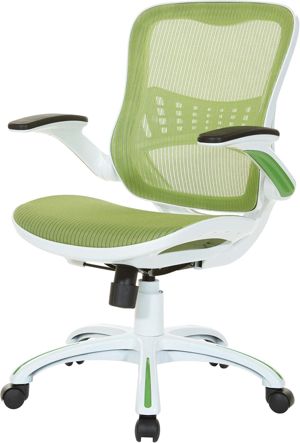 OSP Home Furnishings Riley Office Chair with Green Mesh