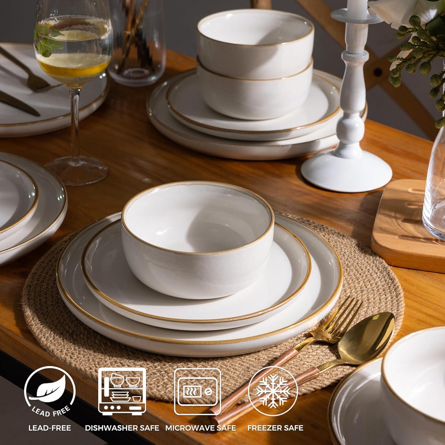 Rockaway 12 Piece Dinnerware Set