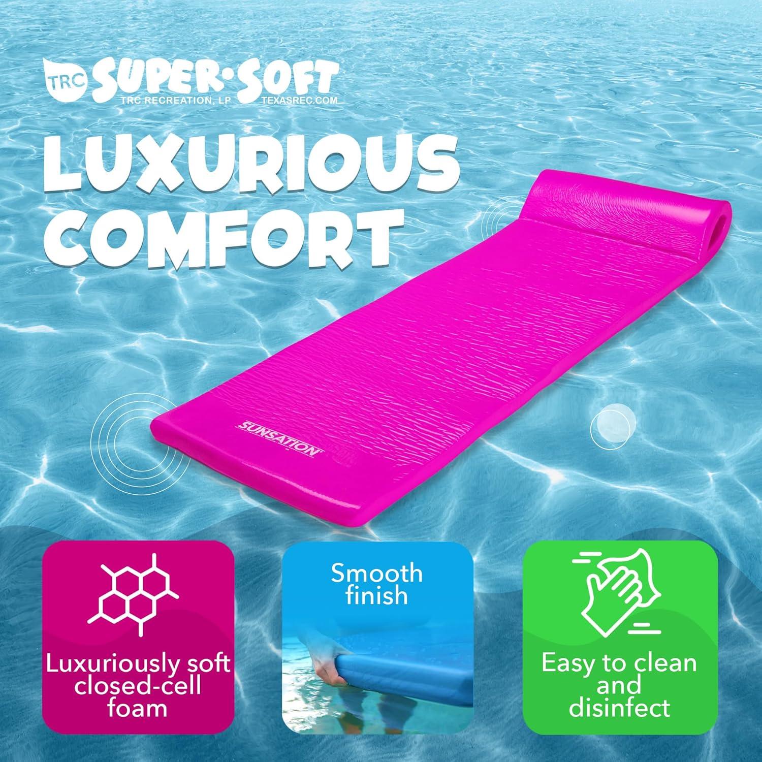 TRC Recreation Sunsation 1.75" Thick Foam Lounger Swimming Pool Float