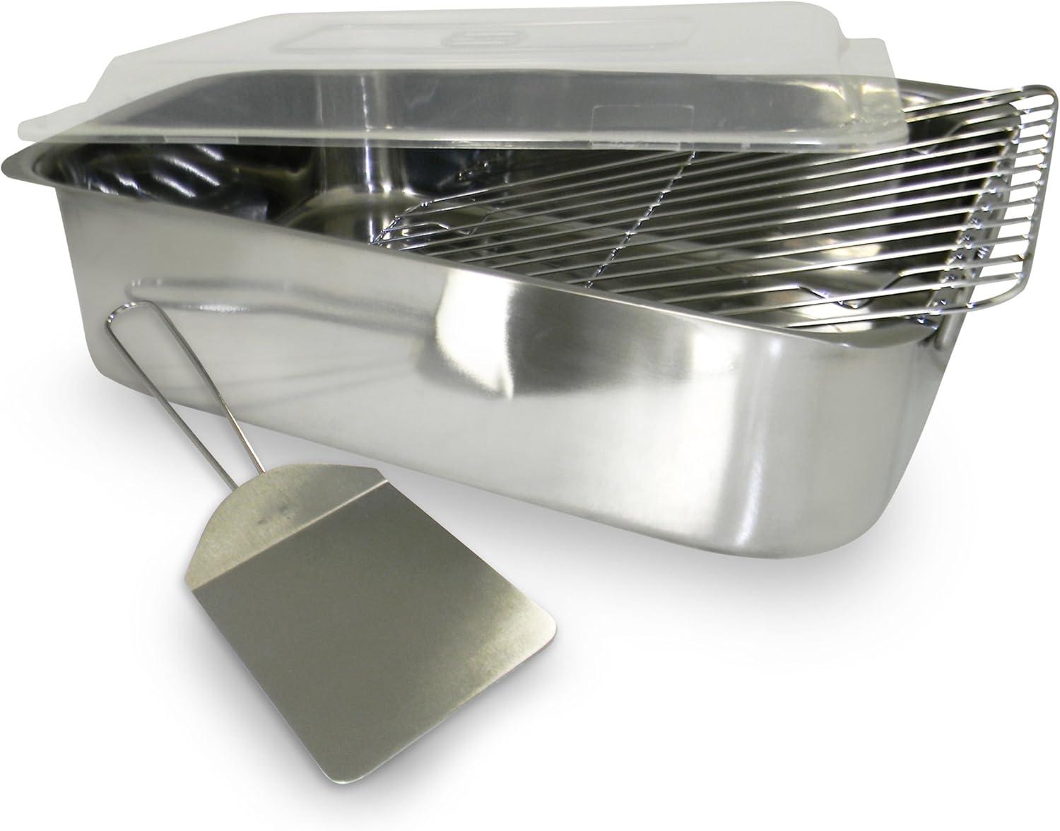 Stainless Steel Deep Dish Roaster with Rack and Cover