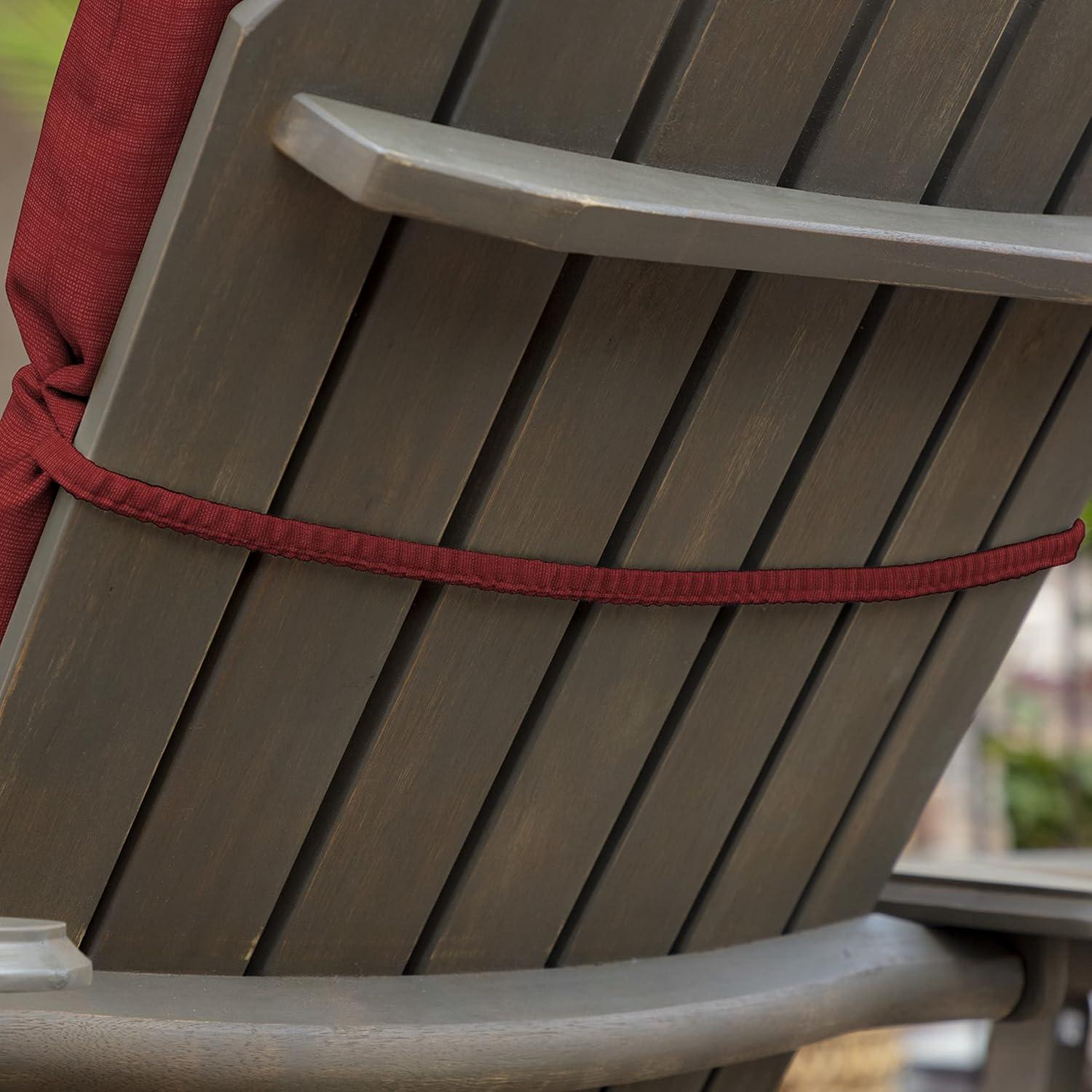 ARDEN Outdoor Rocking Chair or Adirondack Cushion, 20 x 17, Water Repellent, Fade Resistant 17 x 20, Ruby Red Leala