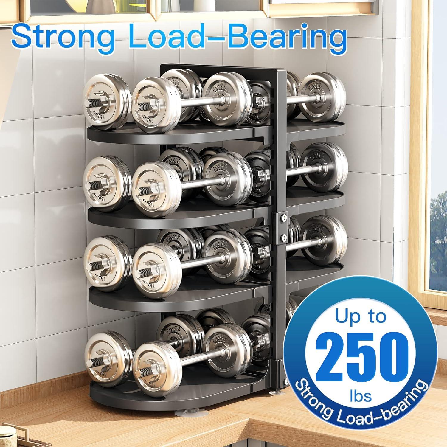 Pot and Pan Organizer for Cabinet, 8 Tier 21” Adjustable Cabinet Pan Organizer Rack Heavy Duty Pot Rack for Kitchen Storage, Snap-on Pot Pan Organizer with Panels for Stockpot and Steamer (Round)