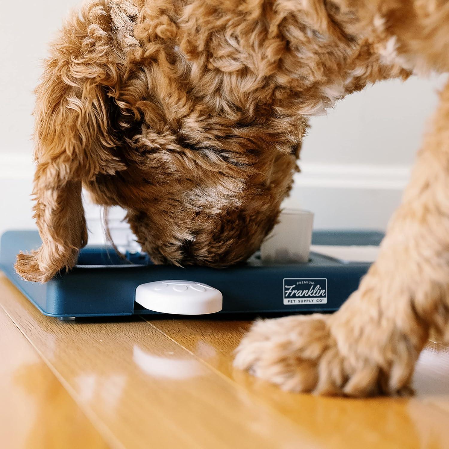Franklin Pet Supply Interactive Dog Toy + Puzzle Feeder - Dog Food + Treat Puzzle Game Set for Small, Medium + Large Dogs - Enrichment Training Toy + Slow Feeder for All Dogs