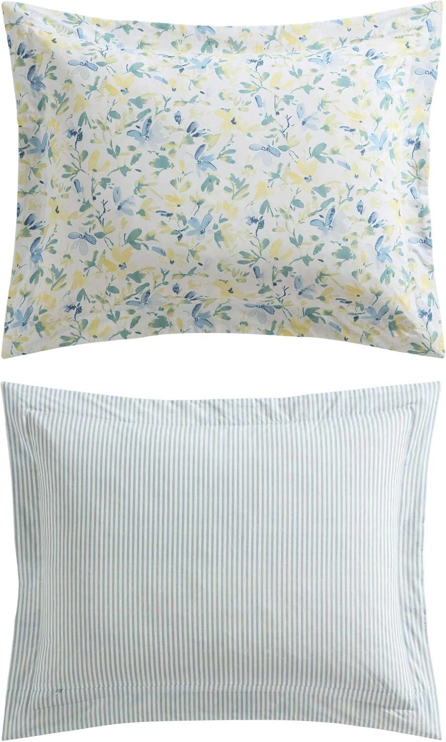 Laura Ashley Laura Ashley Nora Blue Cotton Comforter Bonus Set