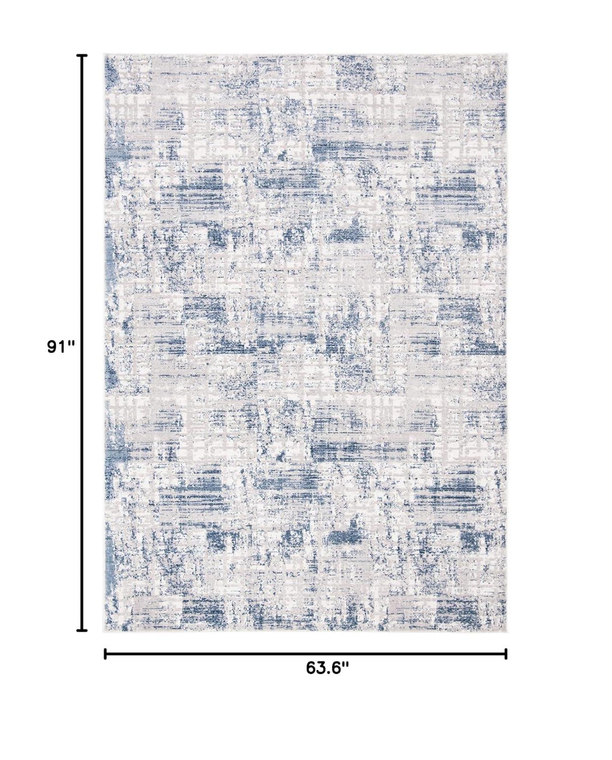 Amelia ALA786 Power Loomed Area Rug - Blue/Grey - 5'3"x7'6" - Safavieh.