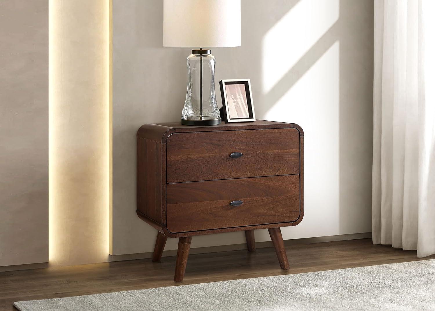 Coaster 205132-CO Nightstand, Dark Walnut