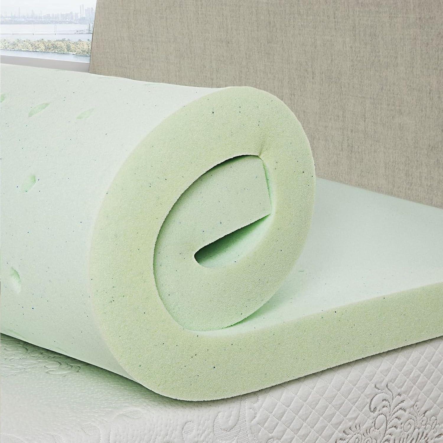 Bridgevine Home 3 inch Queen Size Cool Gel Memory Foam Mattress Topper