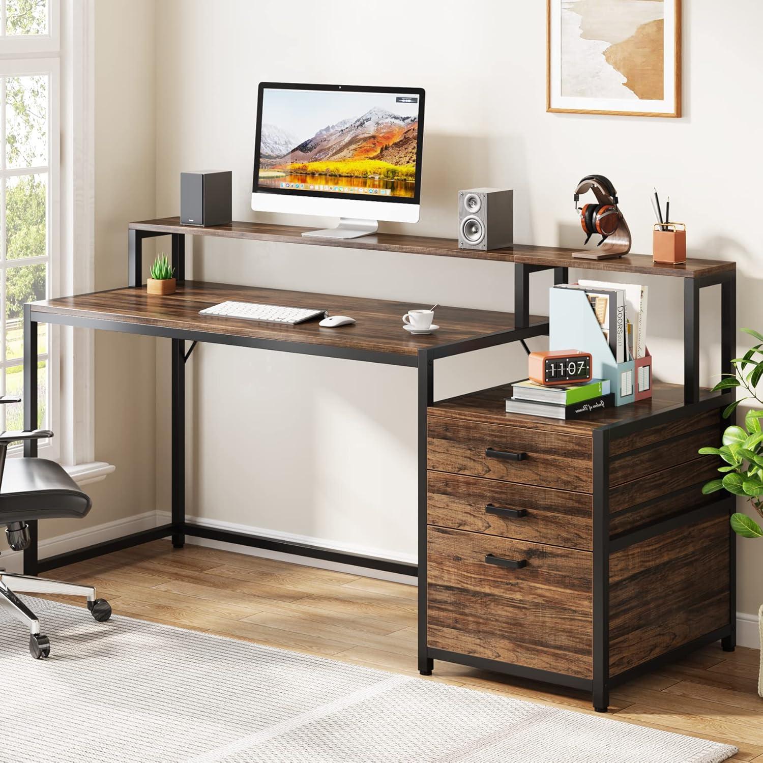 Lantine 63" Ergonomic Office Desk