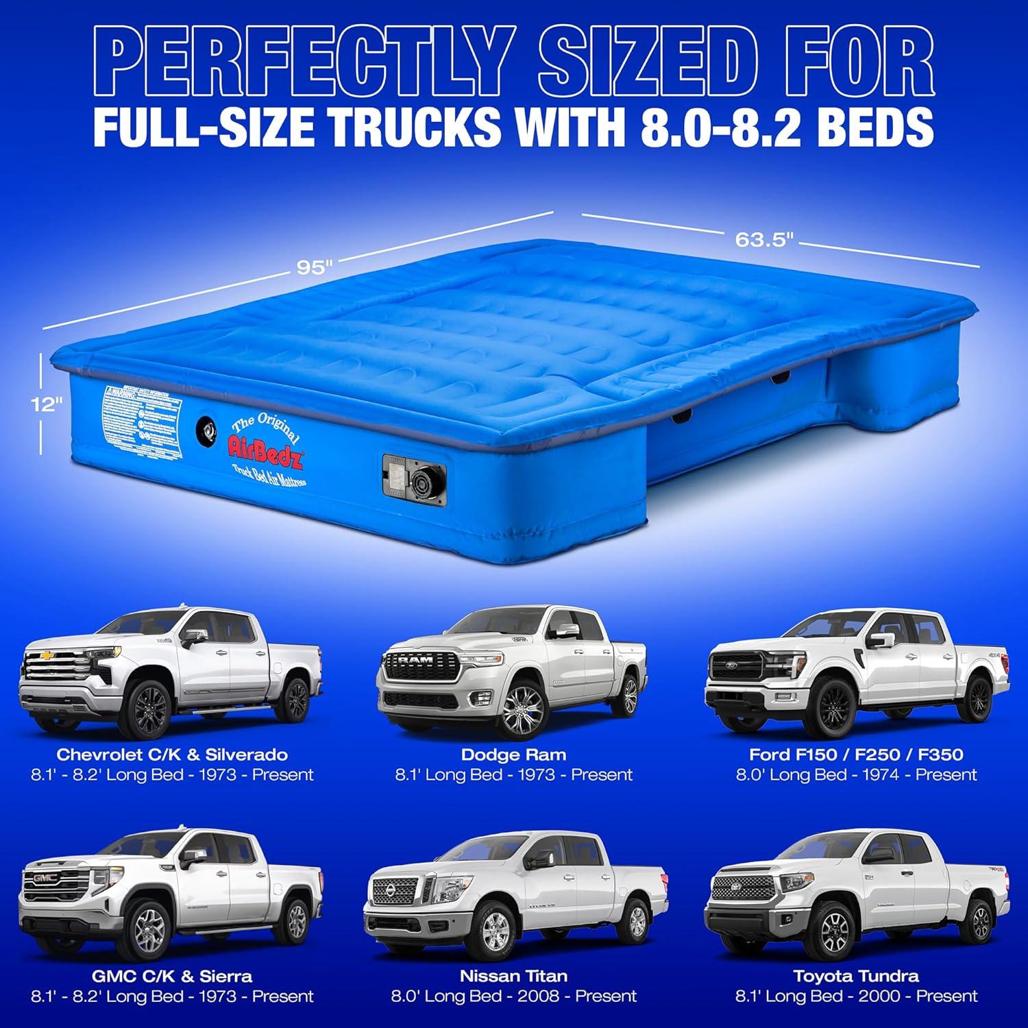 Pittman Outdoors Pittman Outdoors AirBedz Original Truck Bed Air Mattress Full, Short, and Long Truck Beds