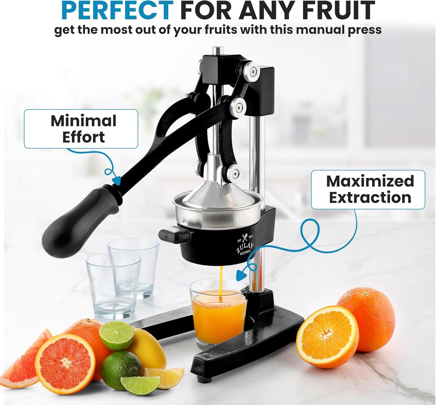 Zulay Kitchen Zulay Kitchen Citrus Complete Set Manual Citrus Press Orange Squeezer & 2-in-1 Metal Lemon Squeezer