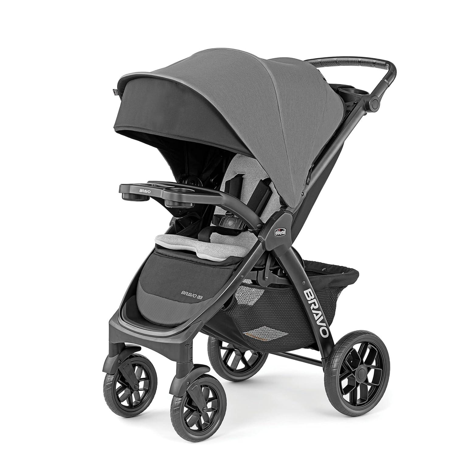 Chicco Bravo LE ClearTex Quick-Fold Stroller - Pewter