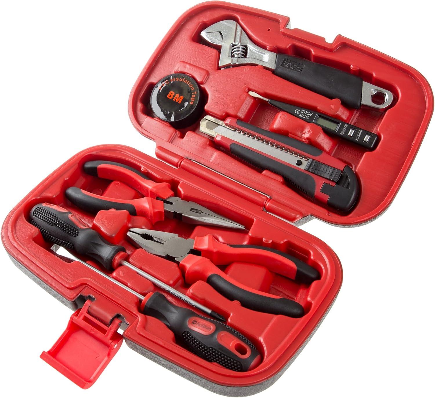 Stalwart Household Hand Tools - Includes Wrench, Screwdriver, Pliers, and More - Kit for Home, Car