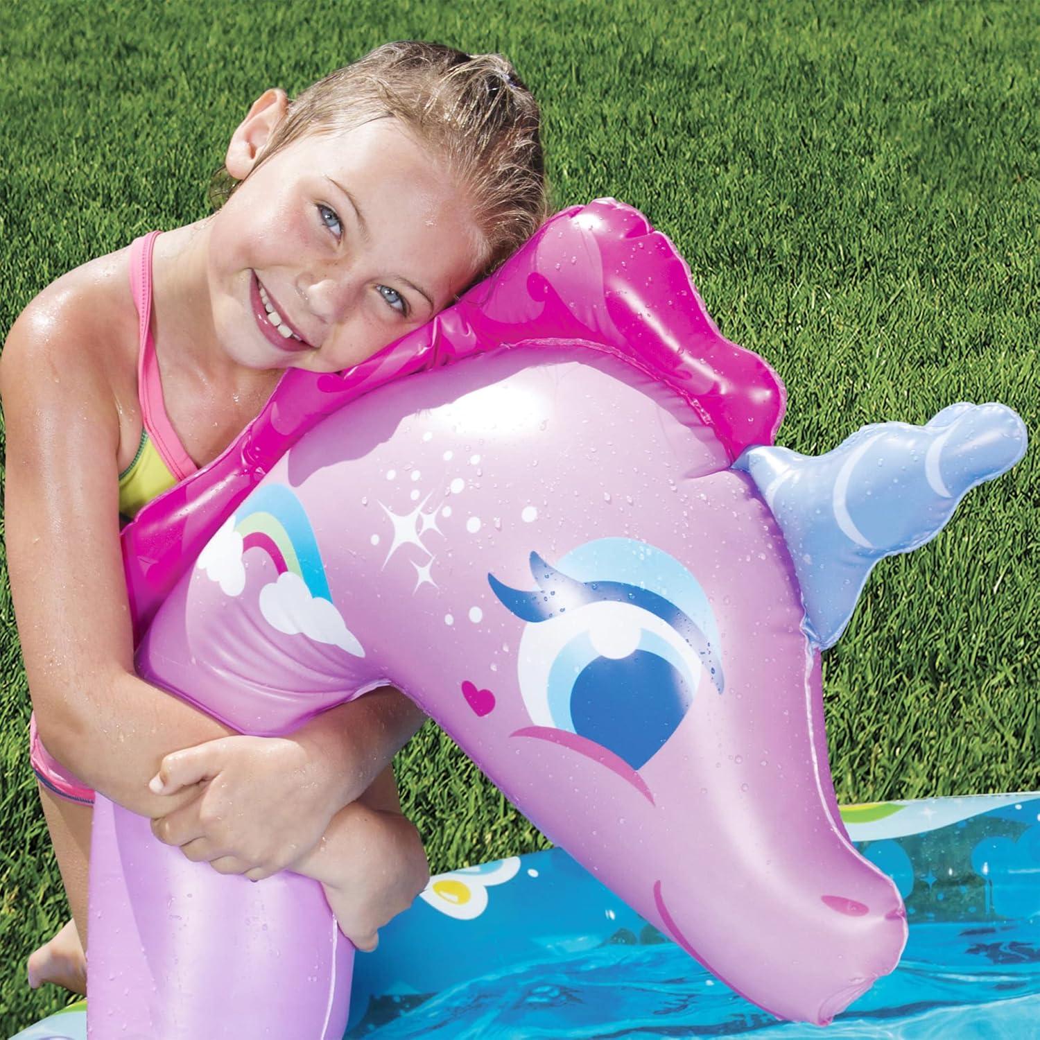 Banzai Plastic Round Kiddie Pool 32.5'' H x 60'' W x 78'' L
