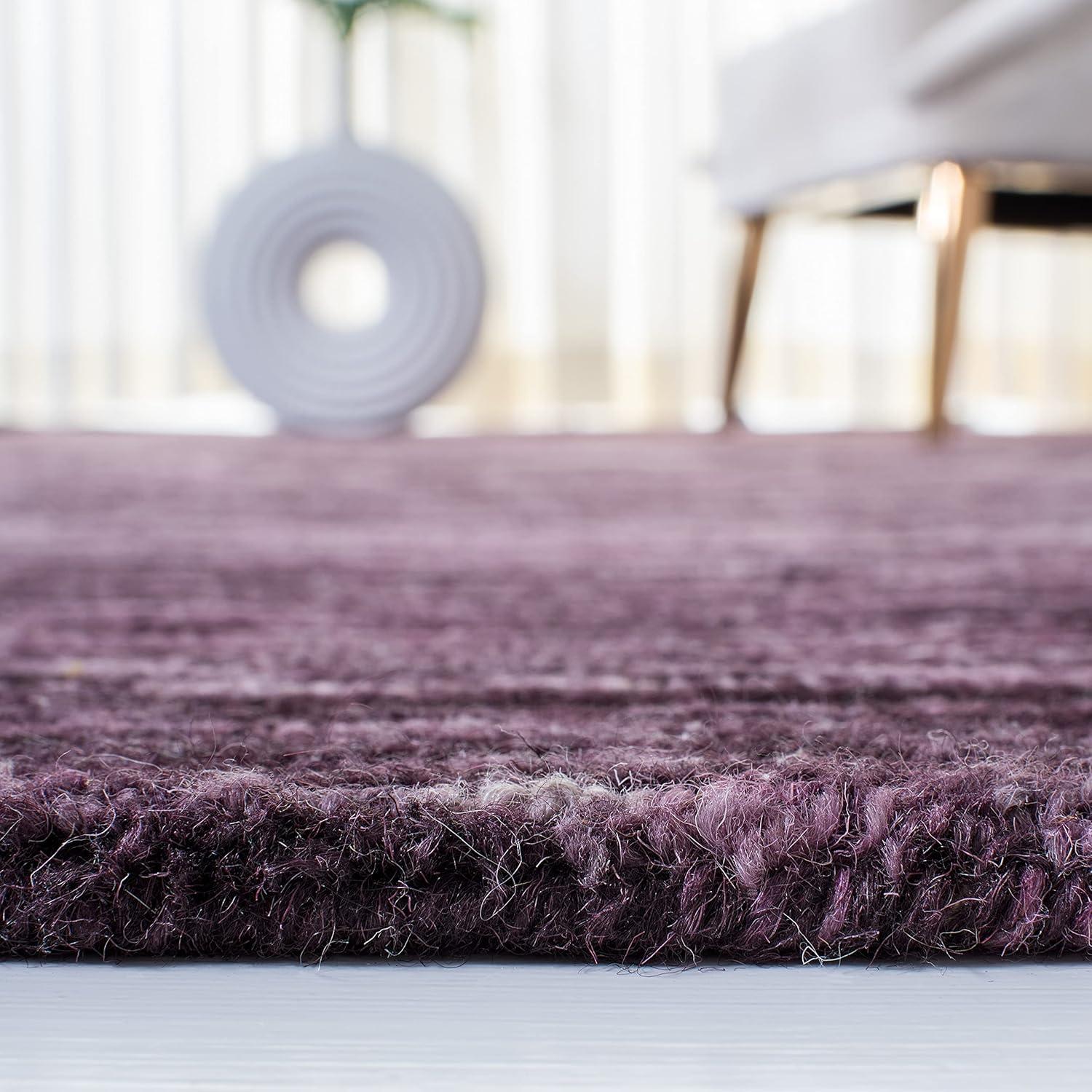Ikat IKT633 Hand Tufted Area Rug - Purple - 6'x9' - Safavieh
