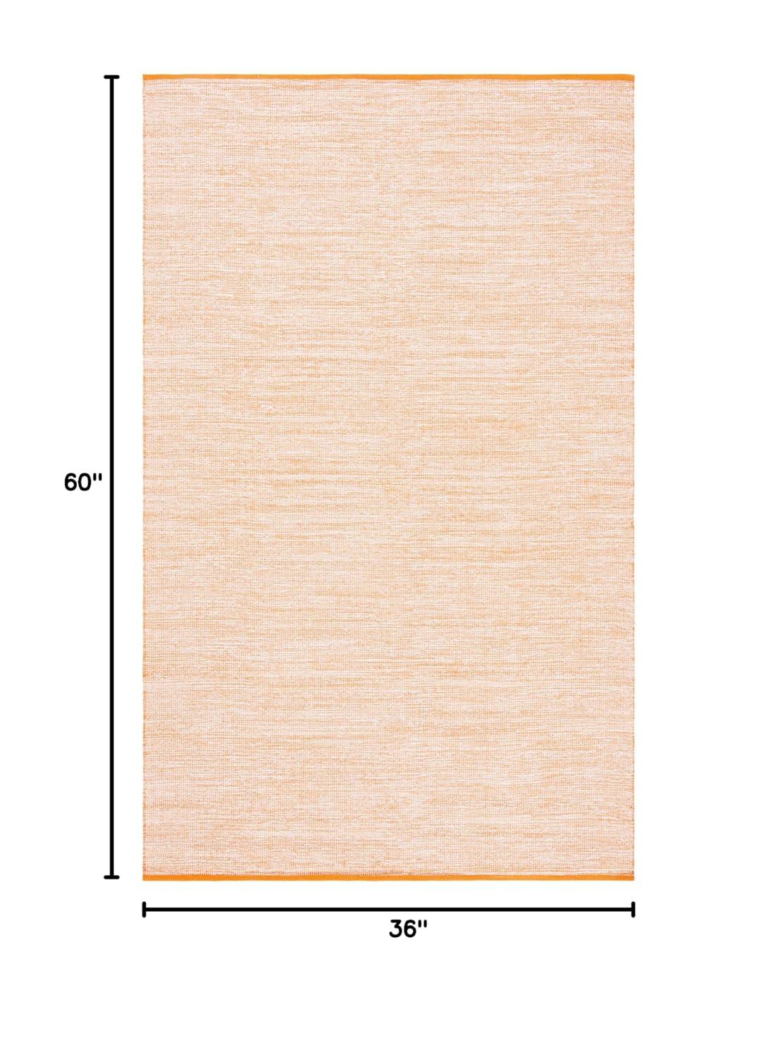 Montauk MTK250 Hand Woven, Flat Weave Indoor Accent Rug - Orange - 3'x5' - Safavieh