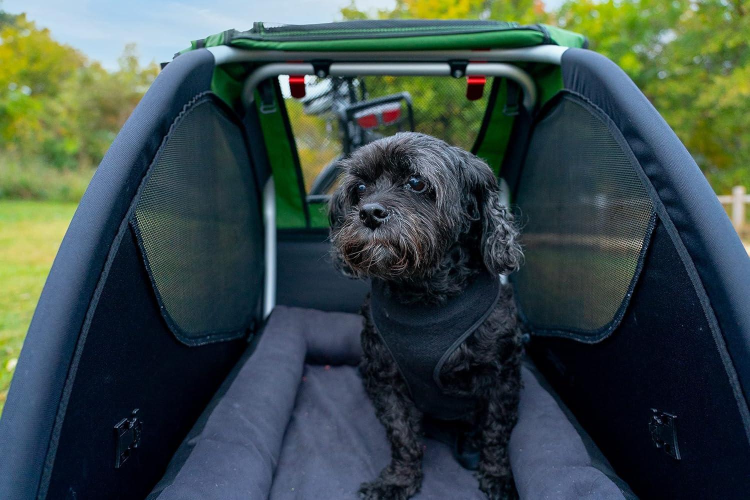 X-Large Black Plush Outdoor Pet Bed