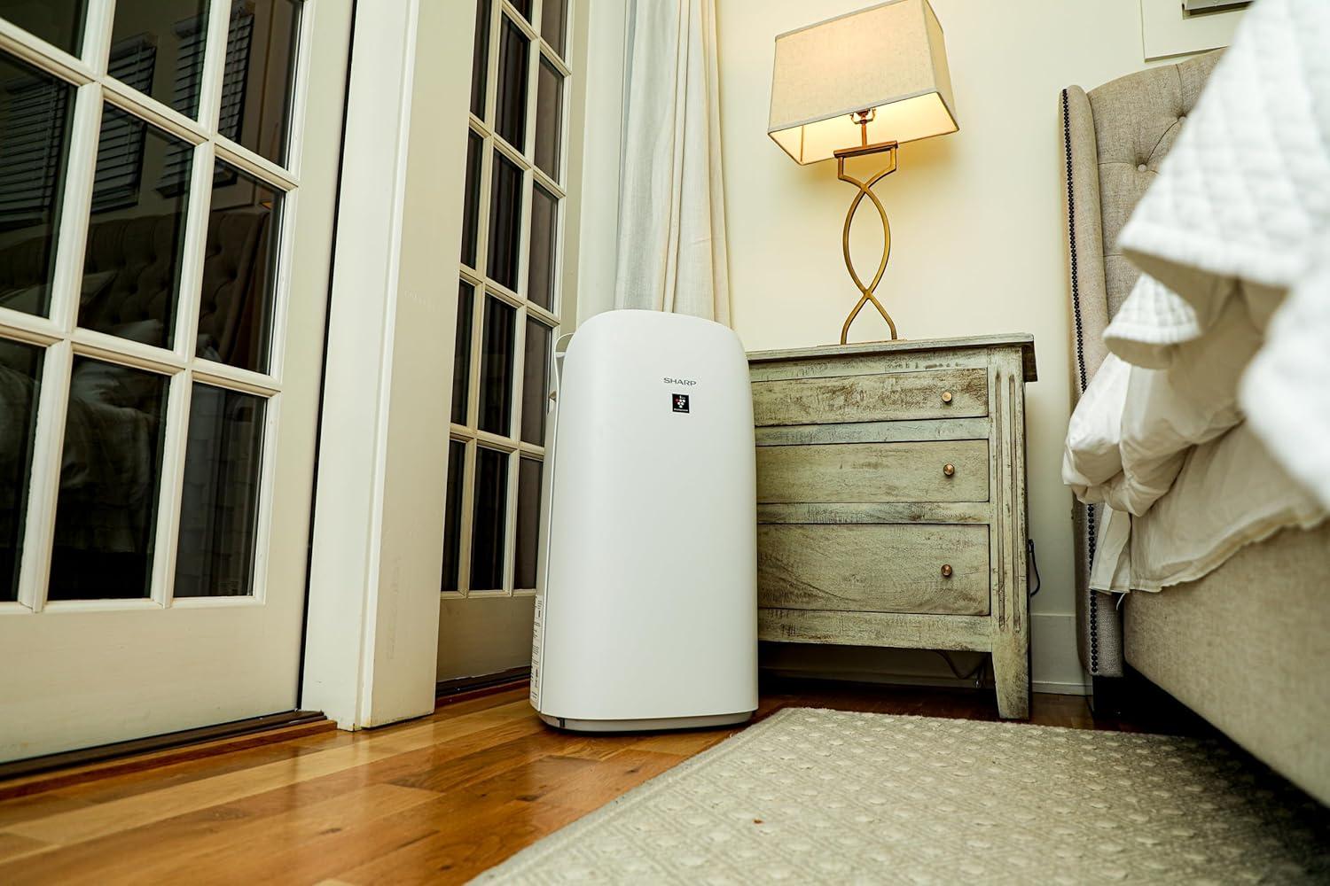 Sharp White Smart Air Purifier and Humidifier with HEPA Filter