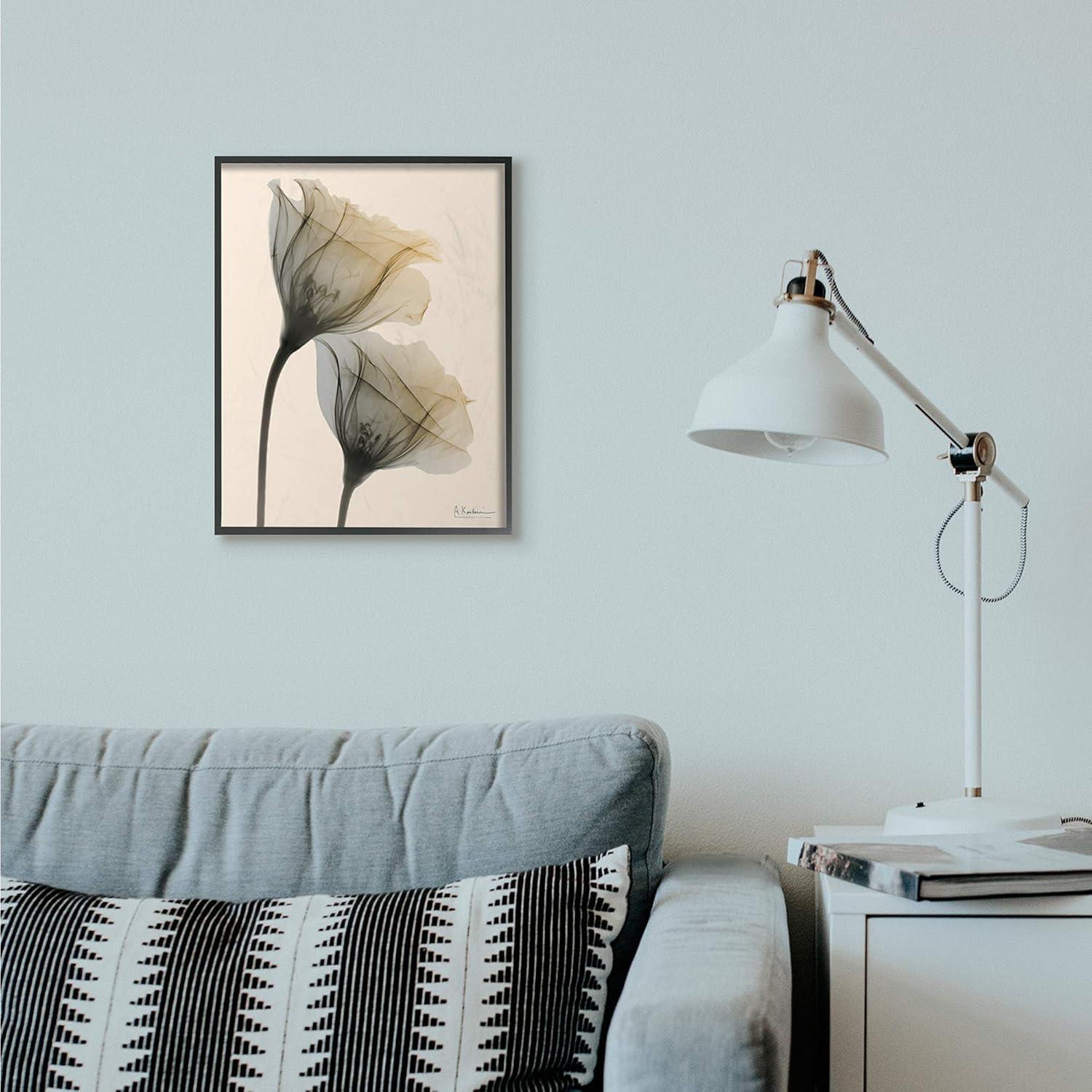 Neutral Light Flower 16 in x 20 in Framed Photography Photographic Wall Art, by Stupell Home Décor