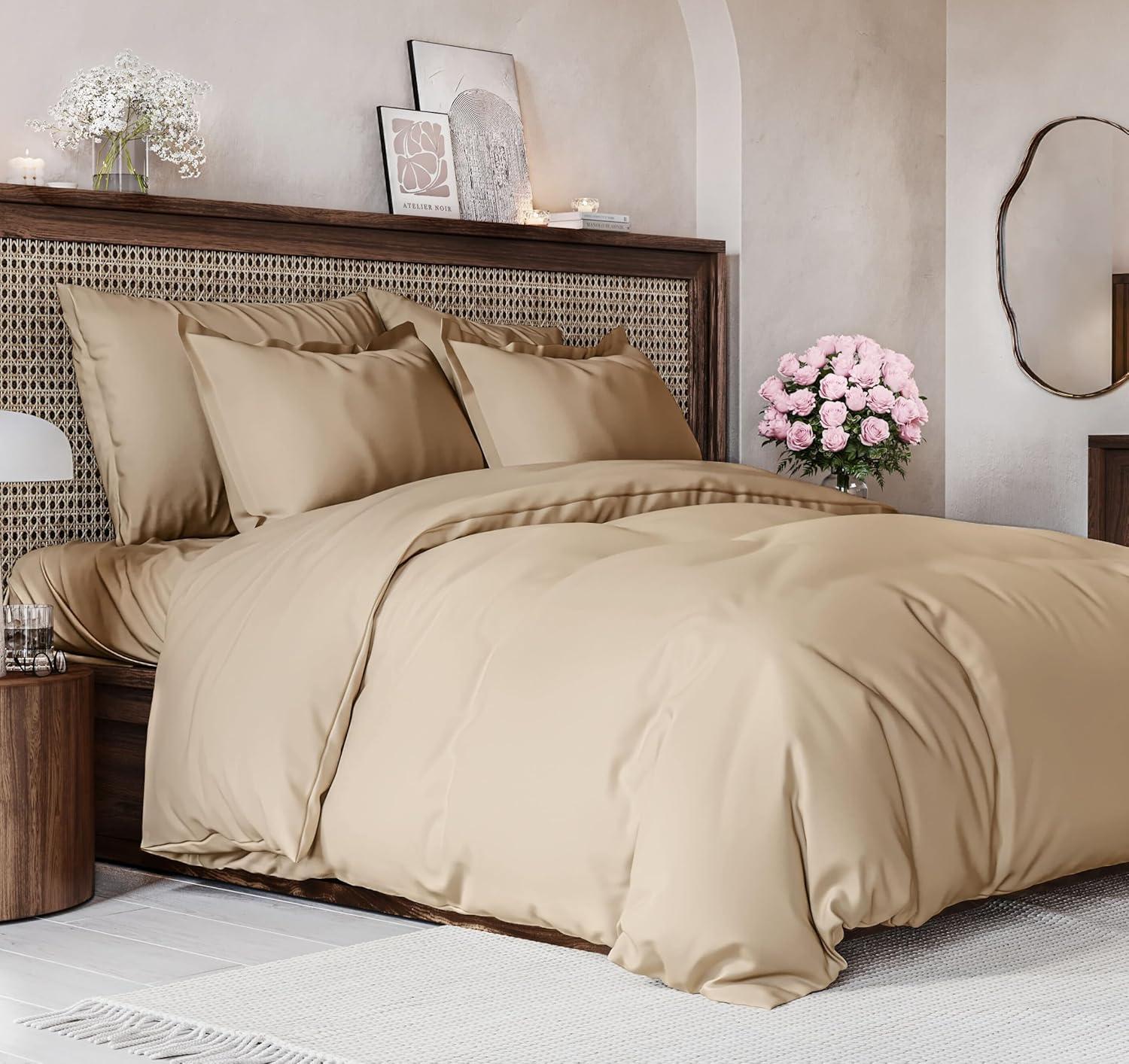 CGK Linens Premium Hotel Quality Soft & Cooling Duvet Cover Set