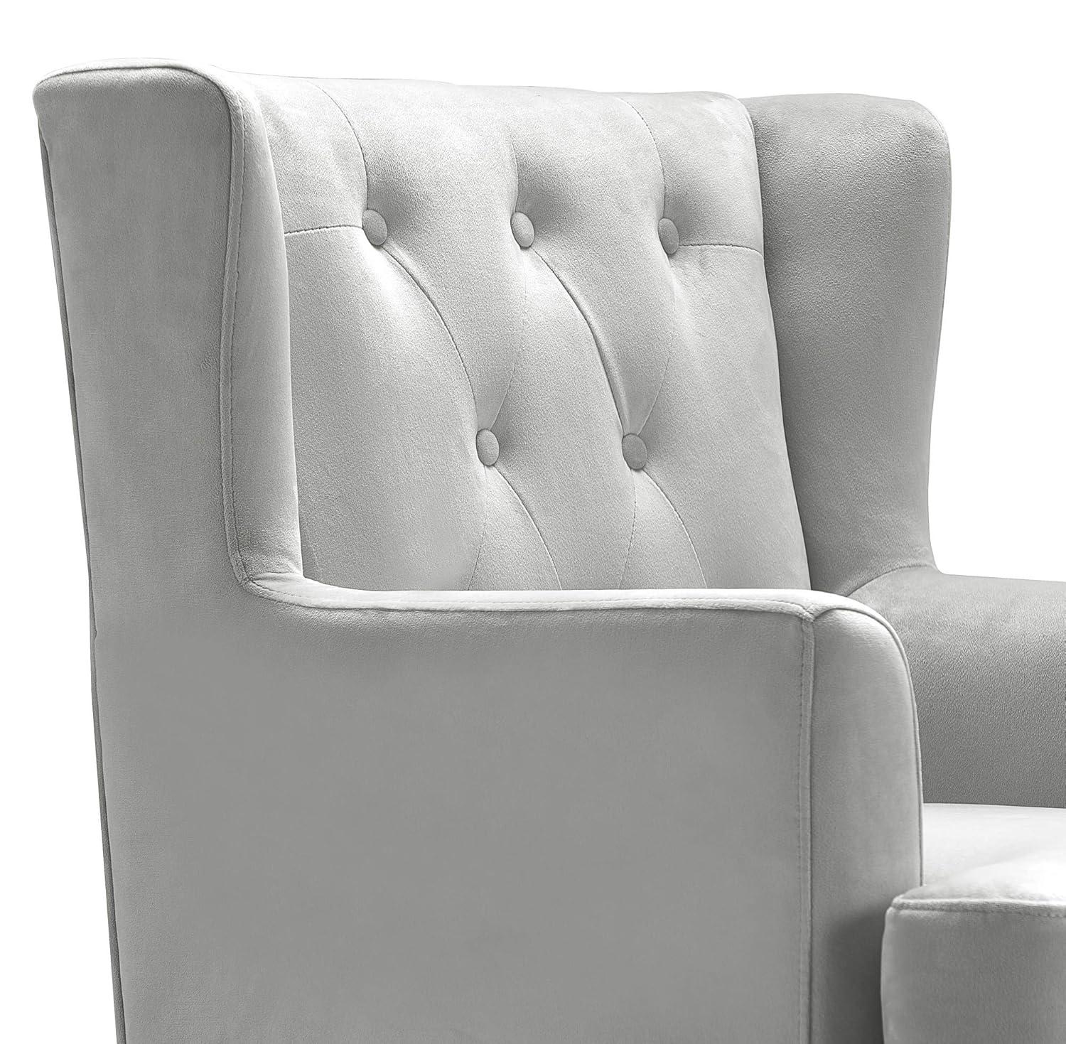 Elle Decor Celeste Tufted Velvet Accent Chair
