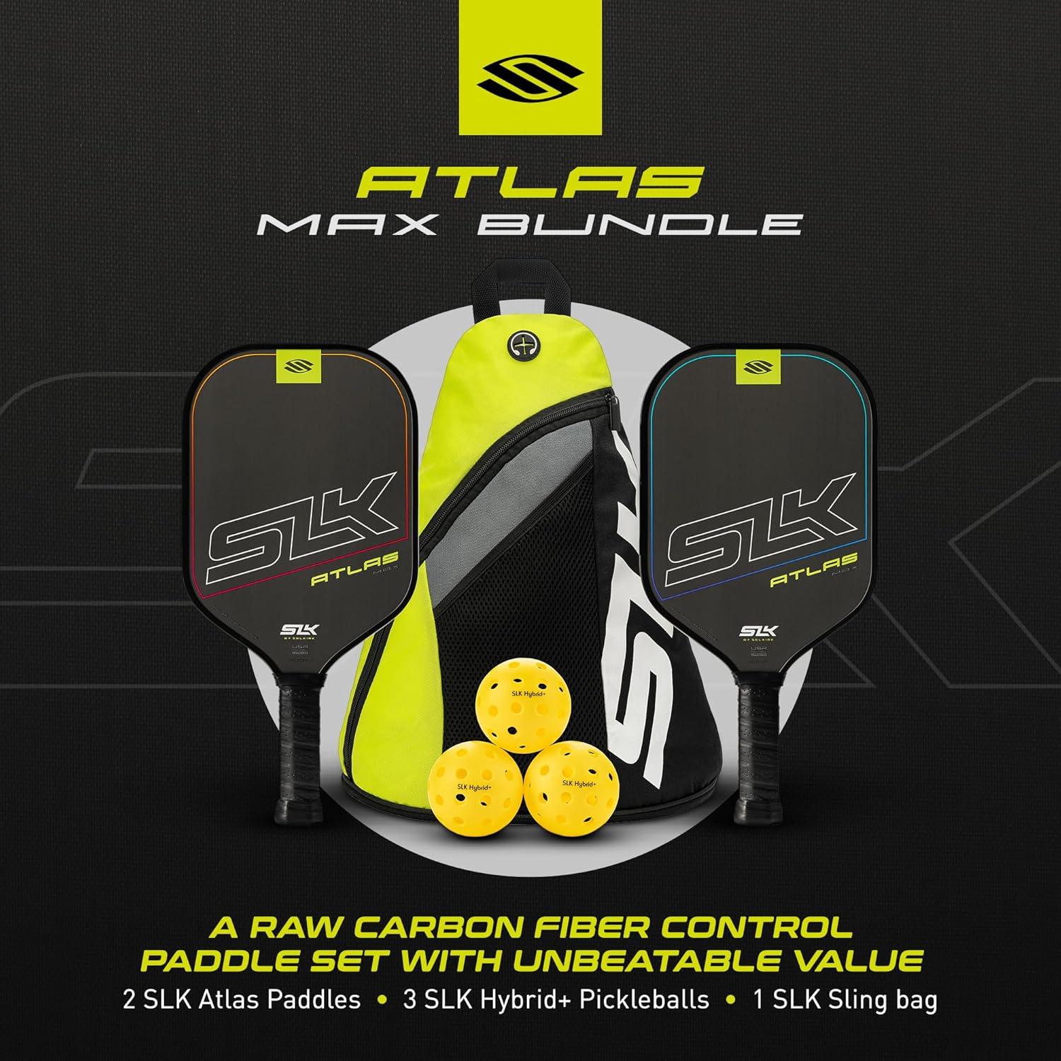 Selkirk Sport Atlas Max Pickleball Paddle - Raw Carbon Bundle