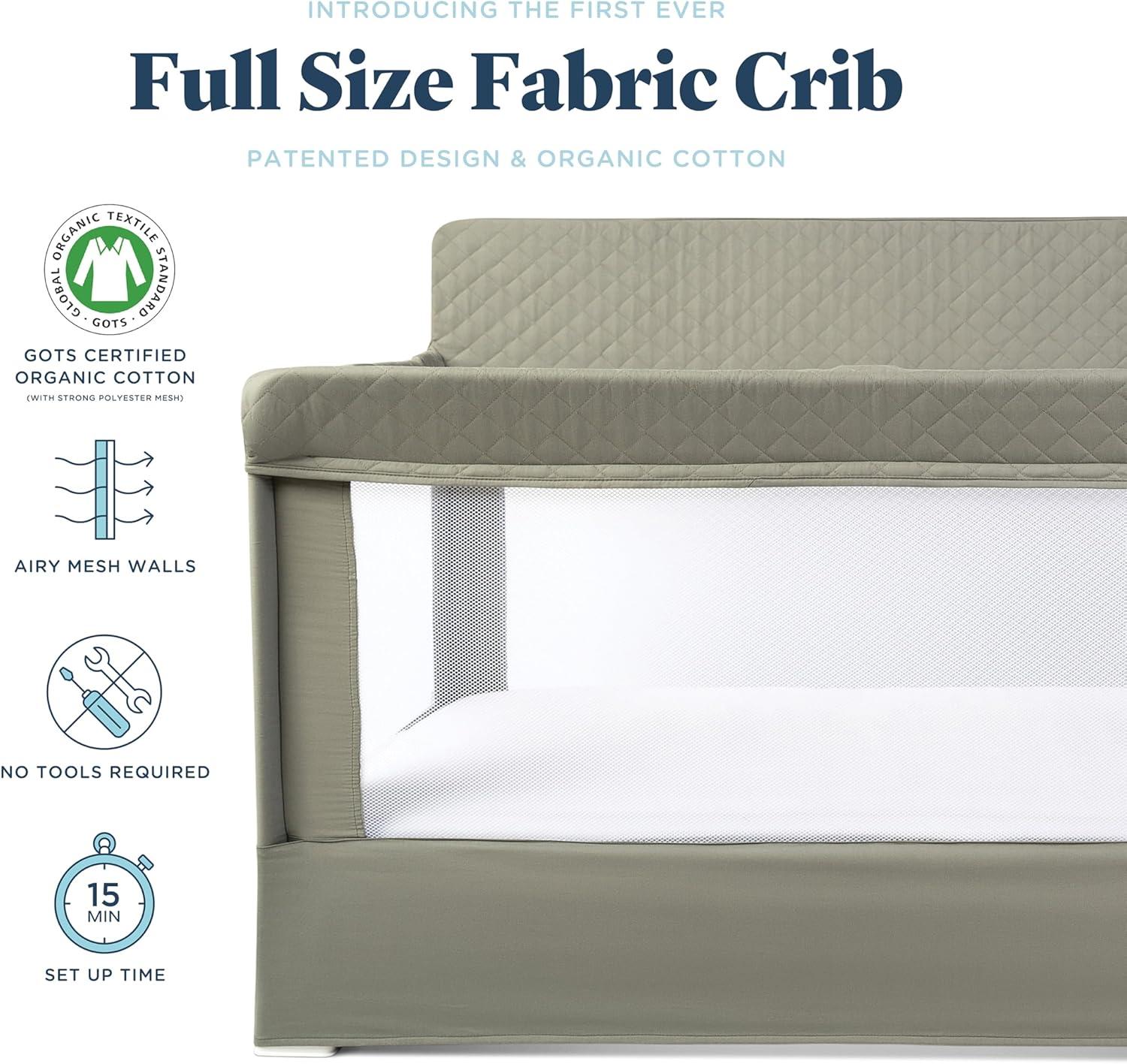 Baby Delight Lunaire Organic Crib - Sage