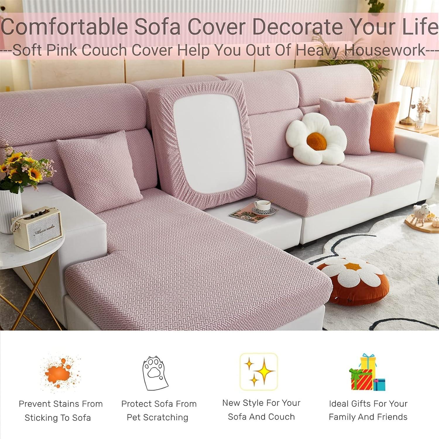 Magic Sofa Covers,Sofa Hero Covers,2024 New Wear-Resistant Universal Sofa Covers Washable Stretch Cushion Couch Covers for Sectional Sofa, (Green, Back Cover L)