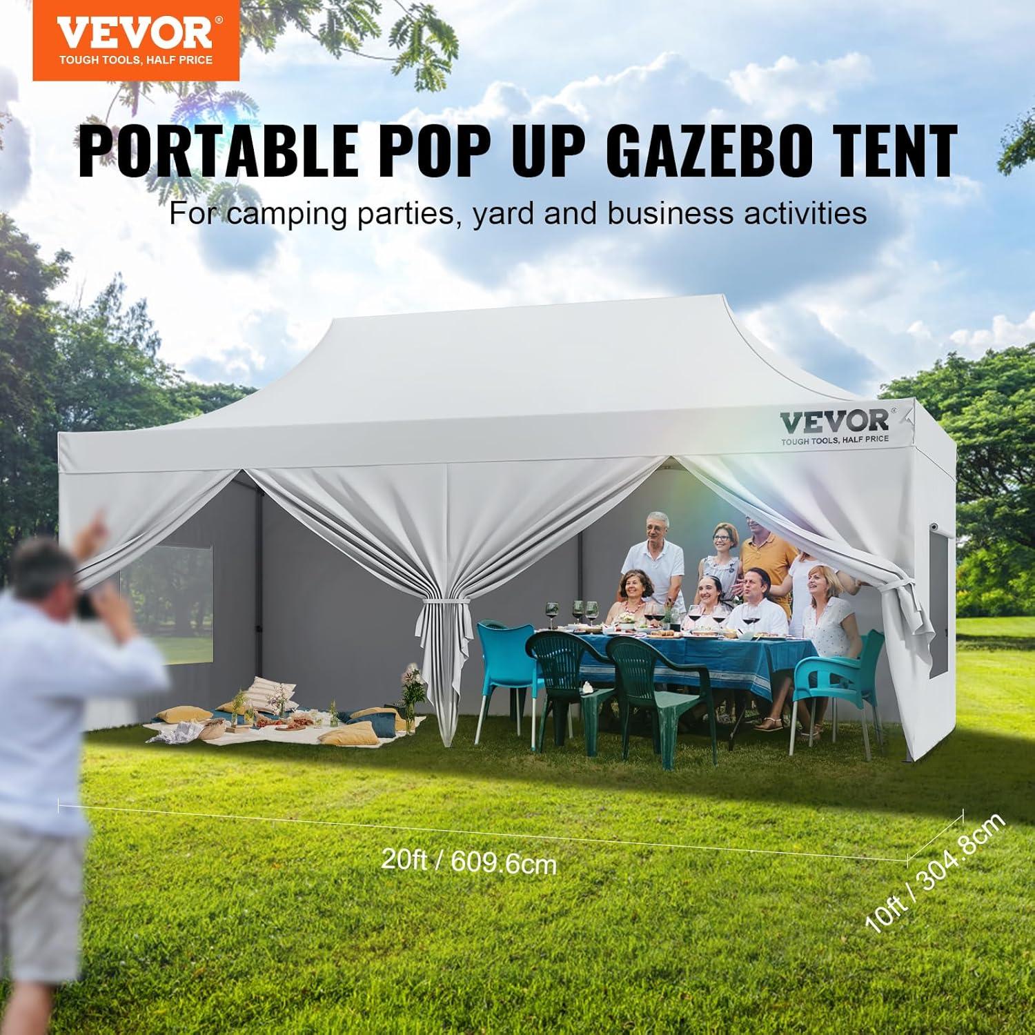 20 Ft. W x 10 Ft. D Steel Party Tent